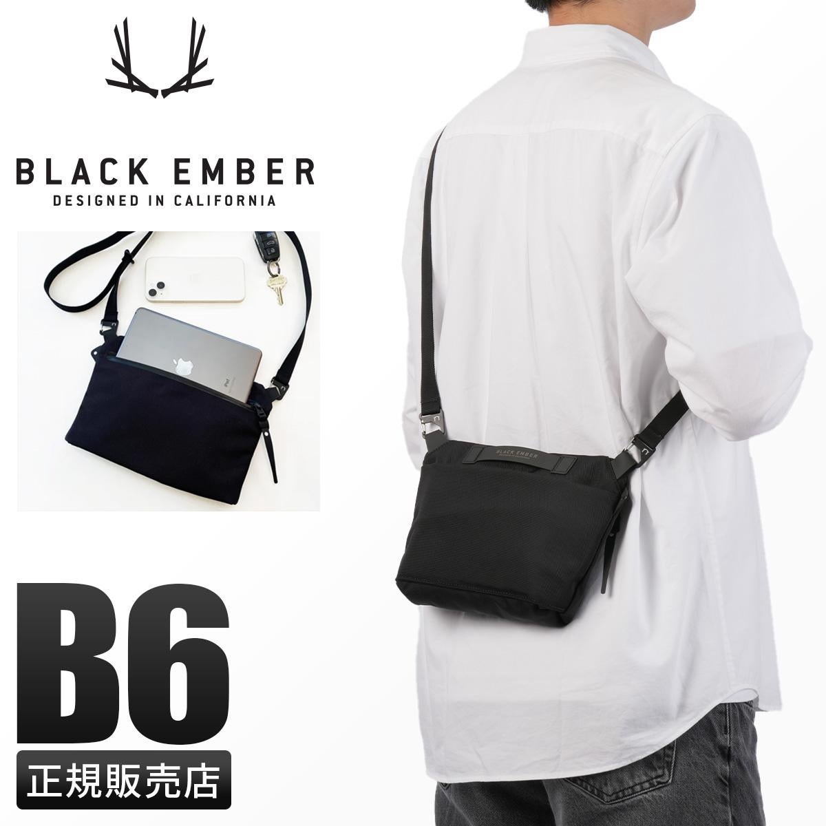 ブラックエンバー トートバッグ A4 20L 2WAY ショルダートート BLACK