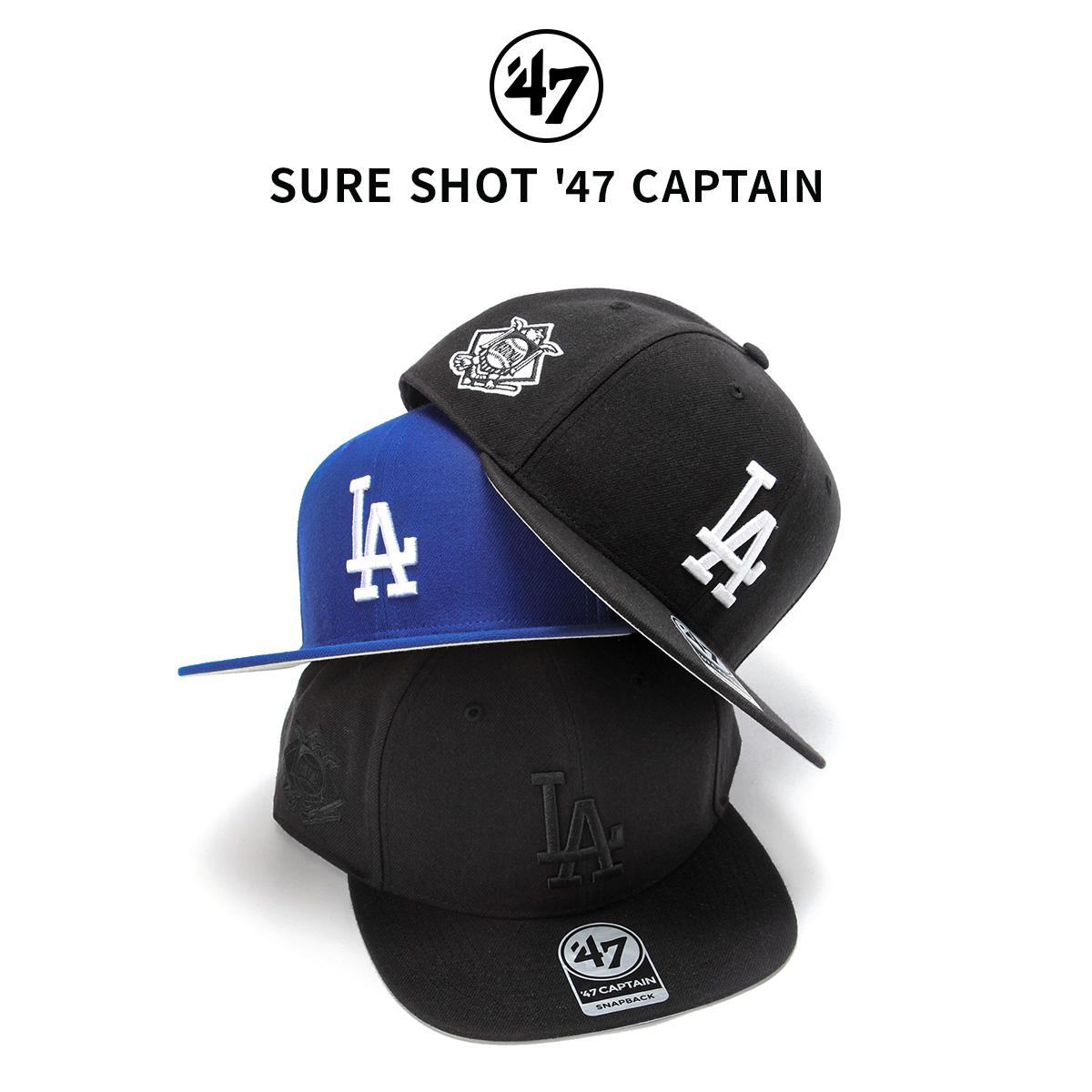 フォーティーセブン '47 キャプテン シュアショット 帽子 '47 '47 キャプテン シュアショット ブラック×ブラックd：14751130