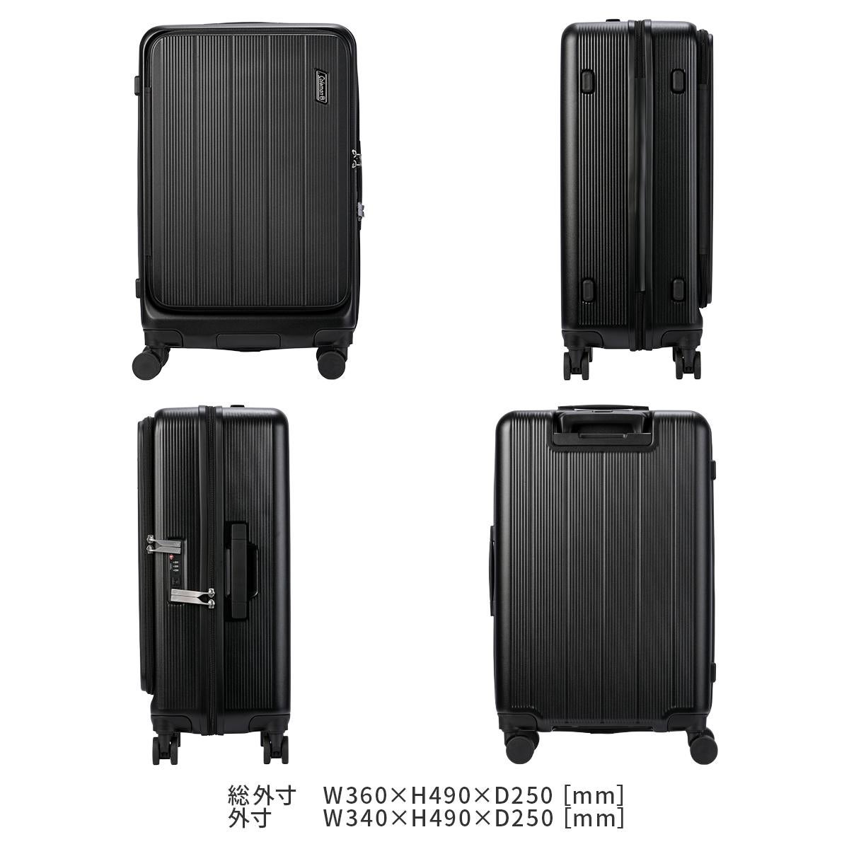 コールマン スーツケース 機内持ち込み Sサイズ SS 37L フロント