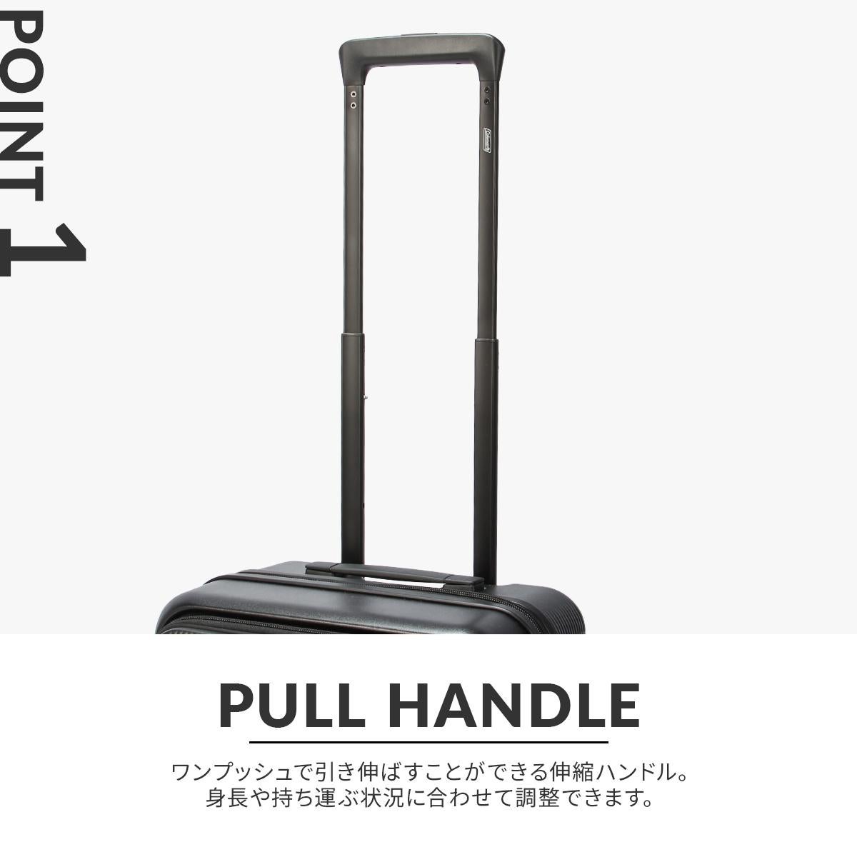 コールマン スーツケース 機内持ち込み Sサイズ SS 37L 小型 フロント