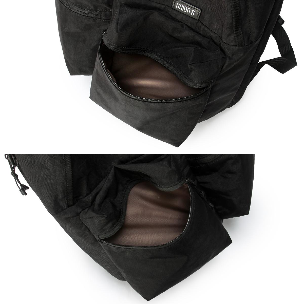 ユニオンシックス ポリエスター リュック UNION.6 WRINKLED NYLON D4