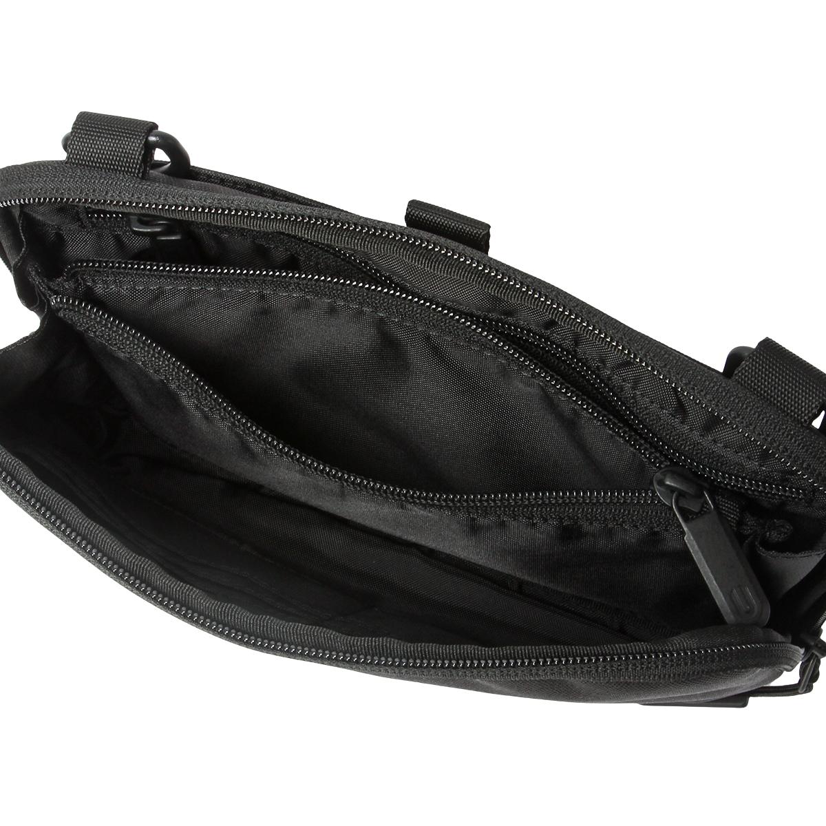 UNION ブラック バック ユニオンシックス ポリエスター ショルダーバッグ UNION.6 POLYESTER