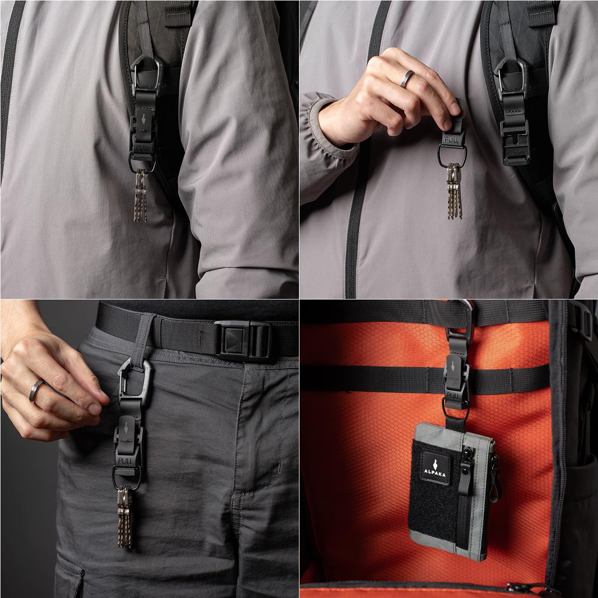 アルパカ ハブ-カラビナ キーケース キーホルダー ALPAKA hub-carabiner 4161