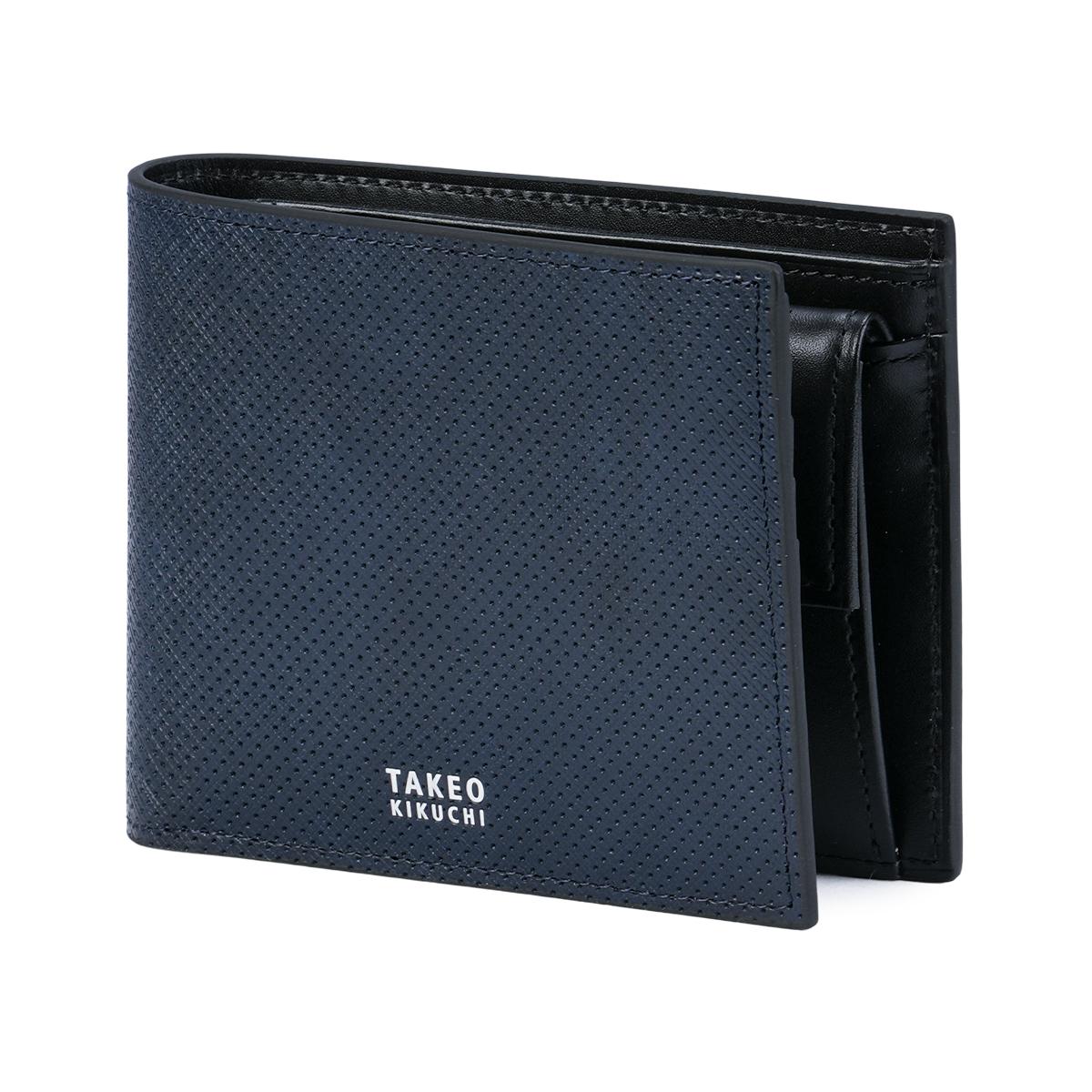 対象商品2点以上購入で10%OFFクーポン対象】タケオキクチ 二つ折り財布