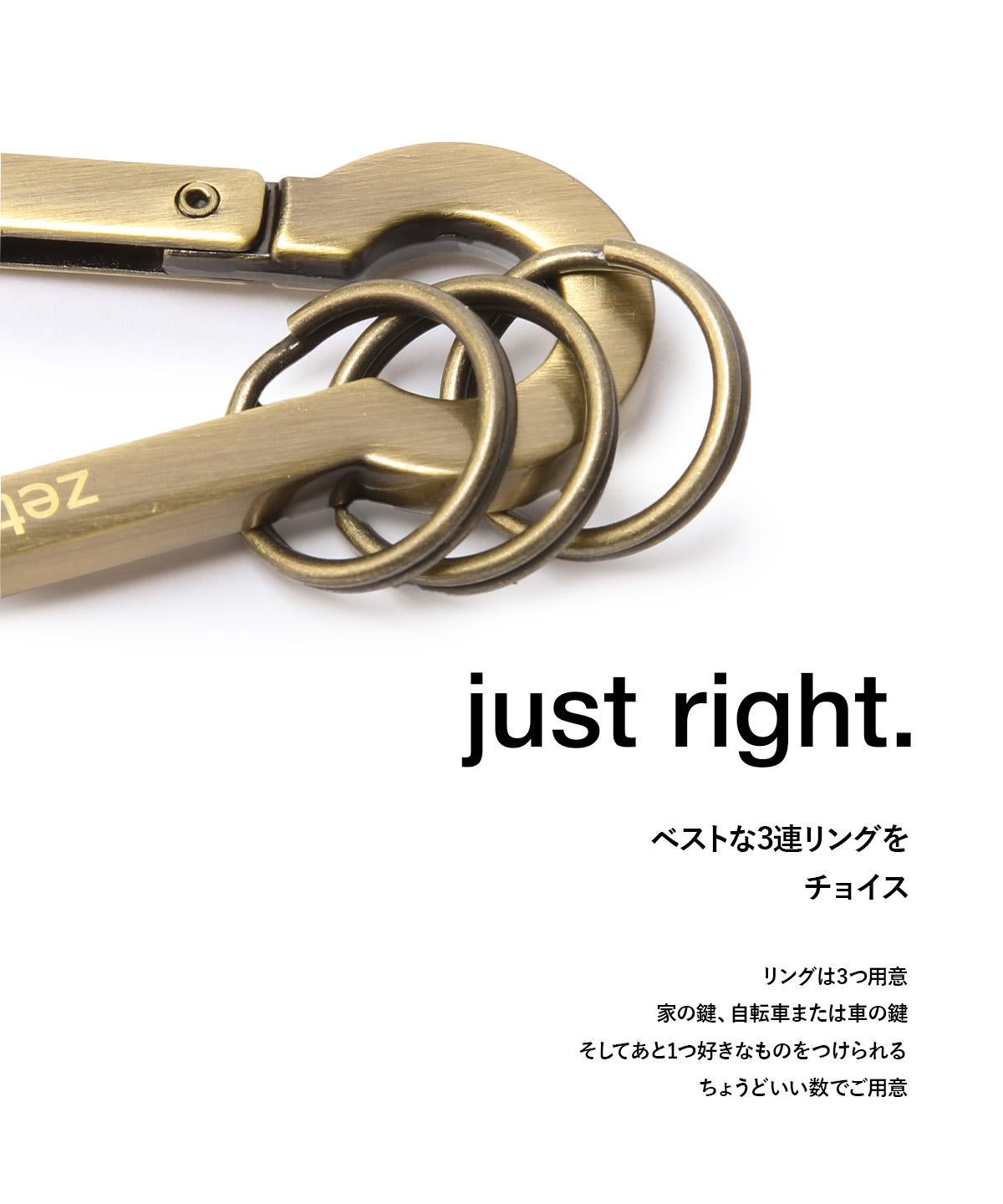 Zetta ゼタ カラビナ キーホルダー キーチェーン キーリング 合金