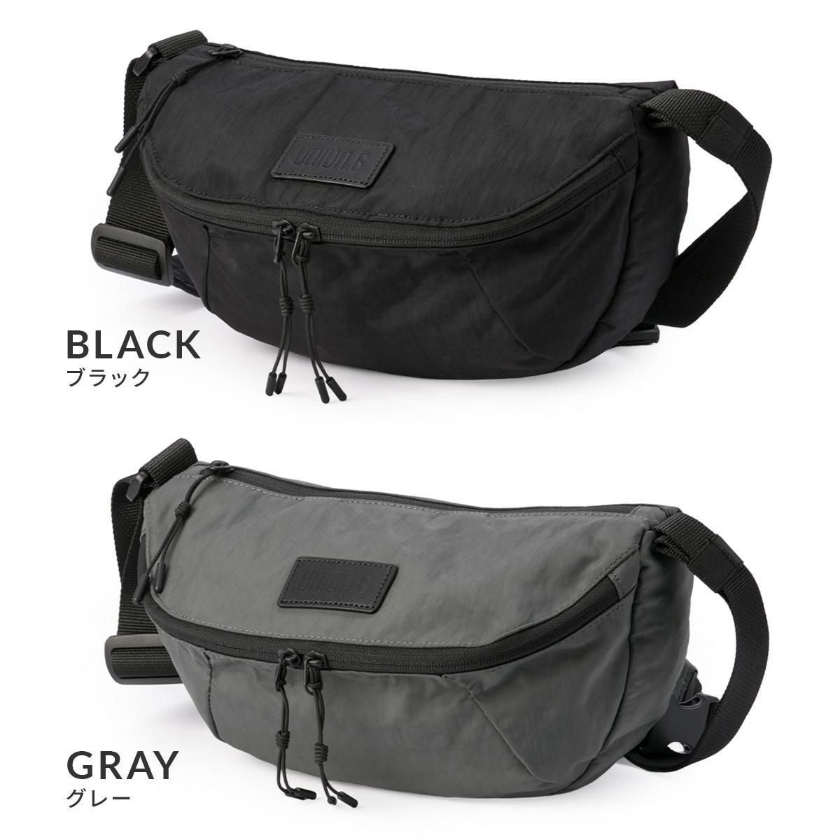 ユニオンシックス ボディバッグ UNION.6 WRINKLED NYLON uacb15j