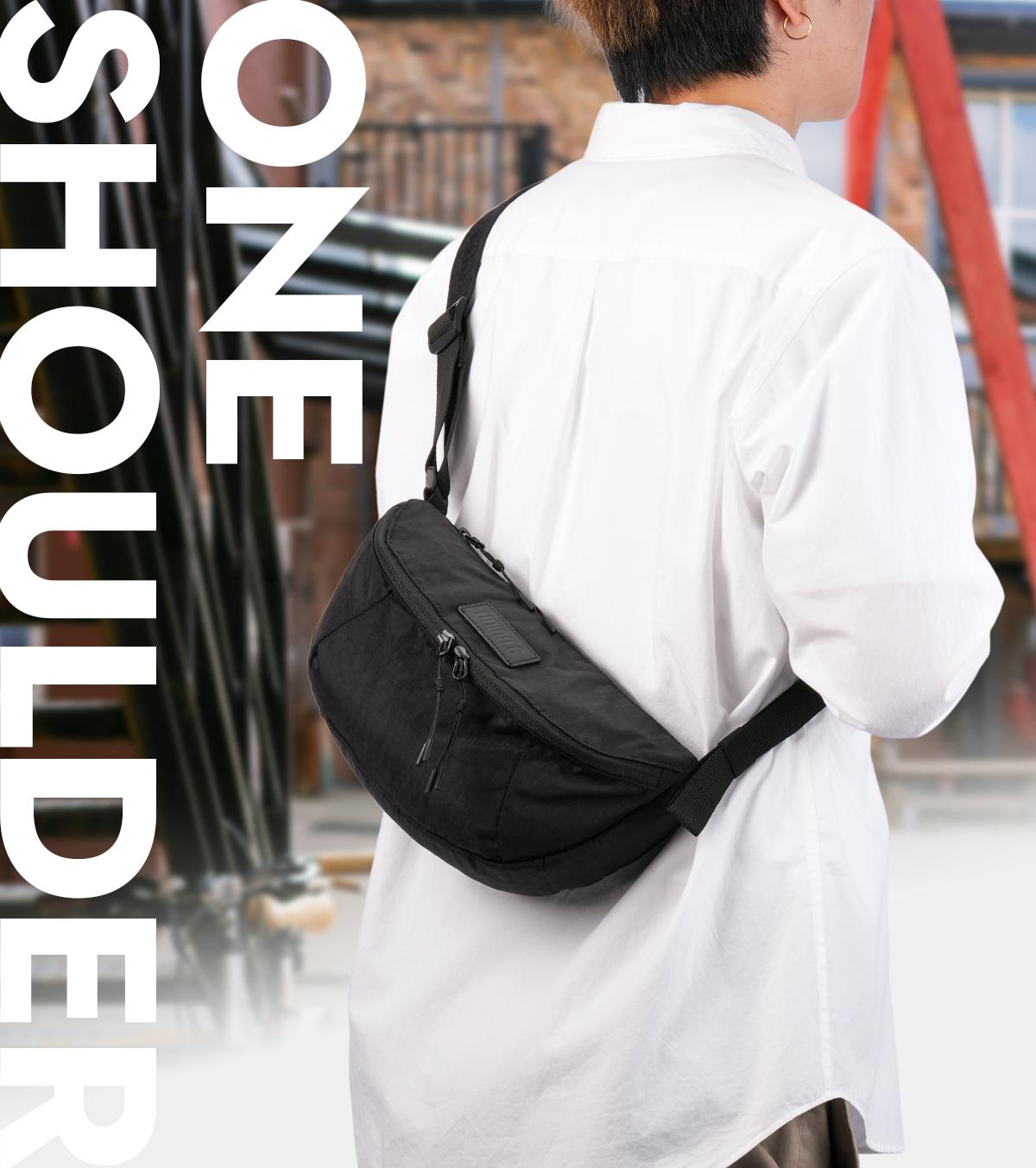 ユニオンシックス ボディバッグ UNION.6 WRINKLED NYLON uacb15j