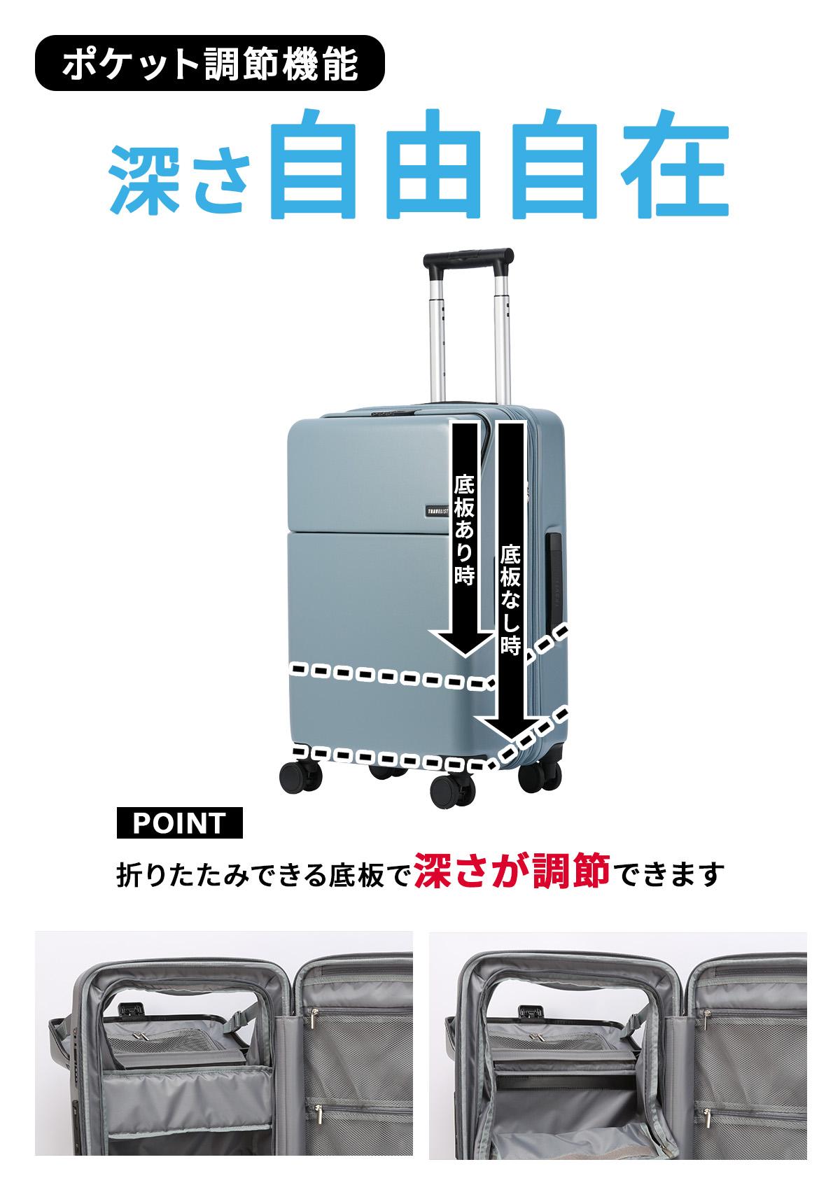 トラベリスト ファースト スーツケース Mサイズ TRAVELIST FIRST 76-25150