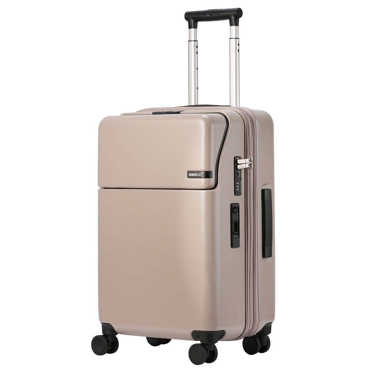 【未開封・新品】TRAVELIST スーツケース 3年保証+特典 トラベリスト スーツケース Mサイズ 51L/61L 拡張機能