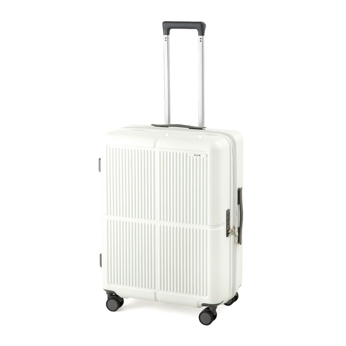 エース スーツケース Mサイズ 63L/75L 拡張機能付き ストッパー付き