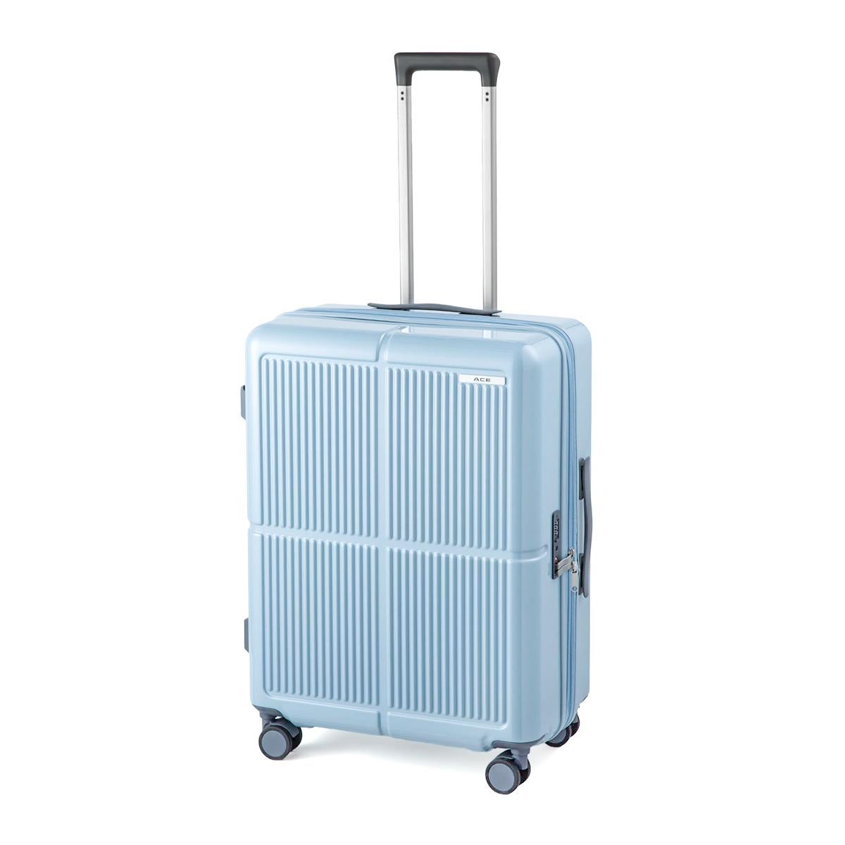 エース スーツケース Mサイズ 63L/75L 拡張機能付き ストッパー付き