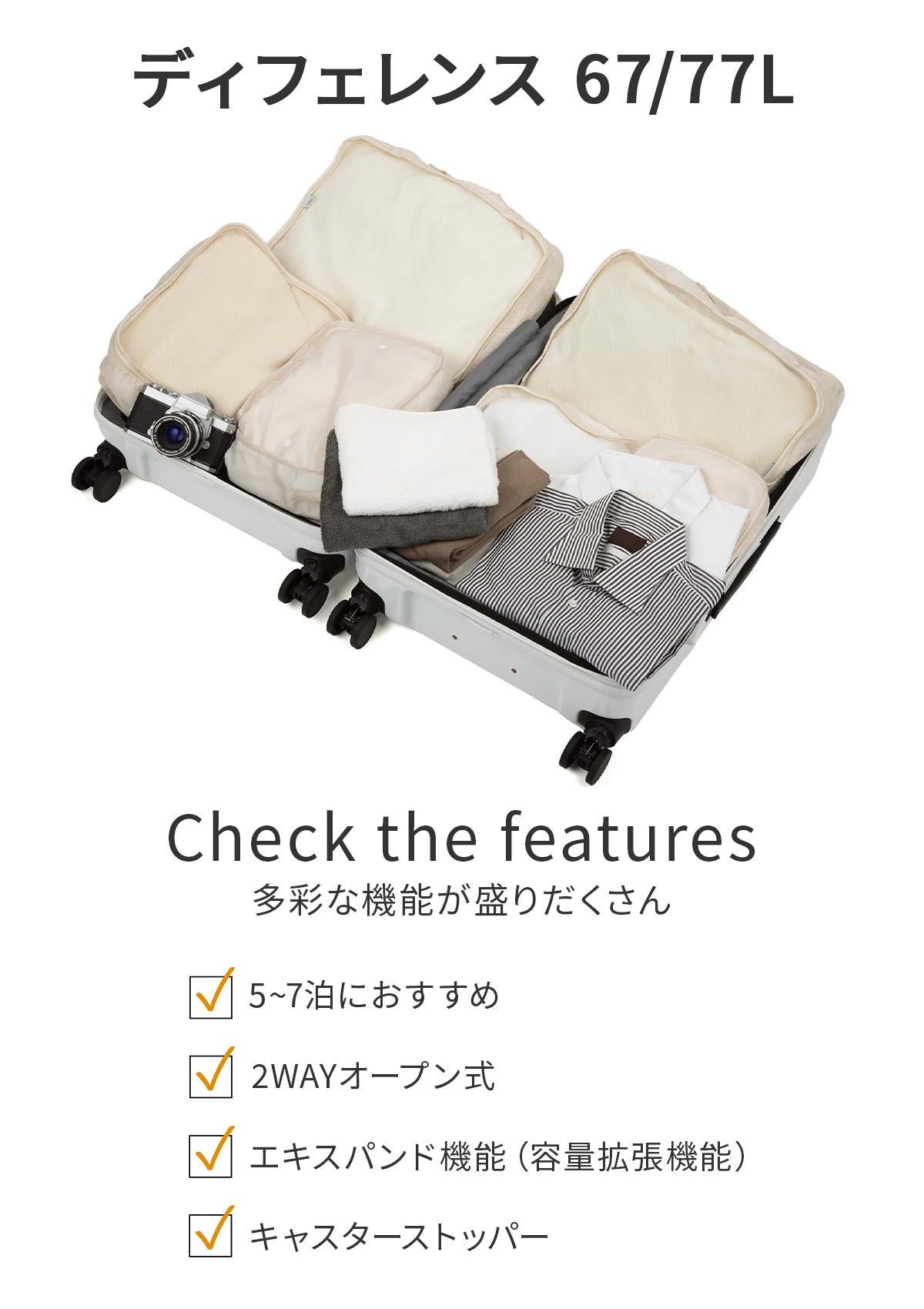 トーキョーレーベル ディフェレンス スーツケース Mサイズ ace. TOKYO LABEL 05723