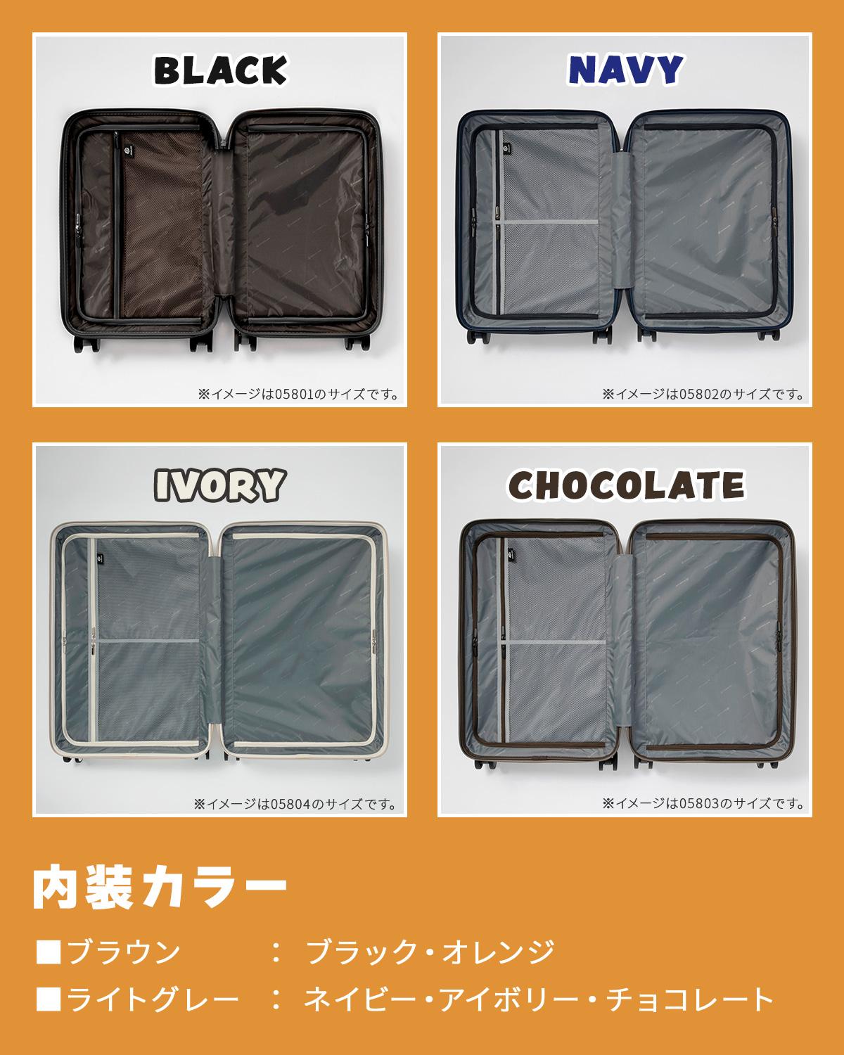   ネイビー キャリーケース エッジリンク スーツケース 機内持ち込み Sサイズ SS 33L フロント