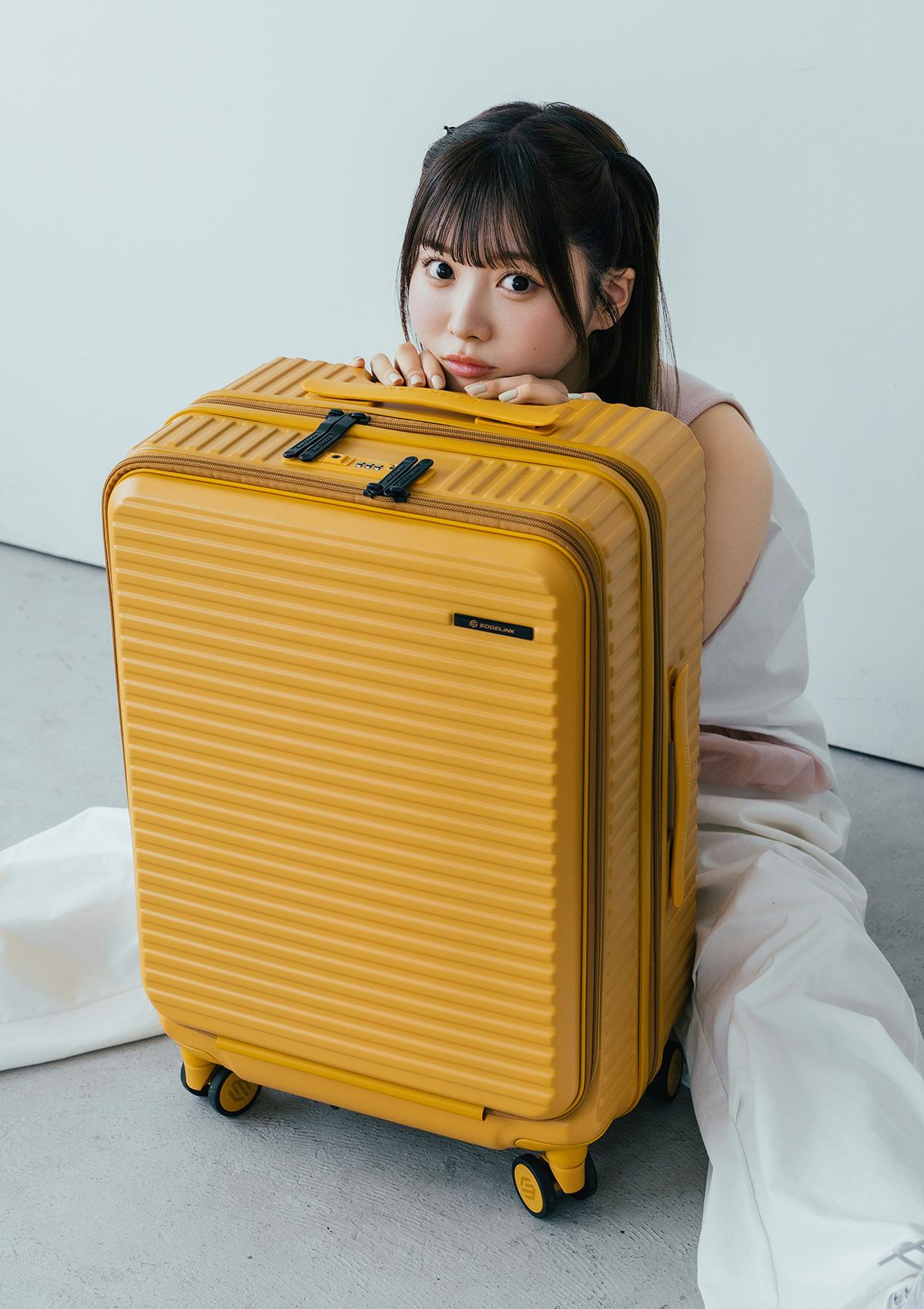 SPRING SALE]エッジリンク スーツケース Mサイズ 52L フロントオープン