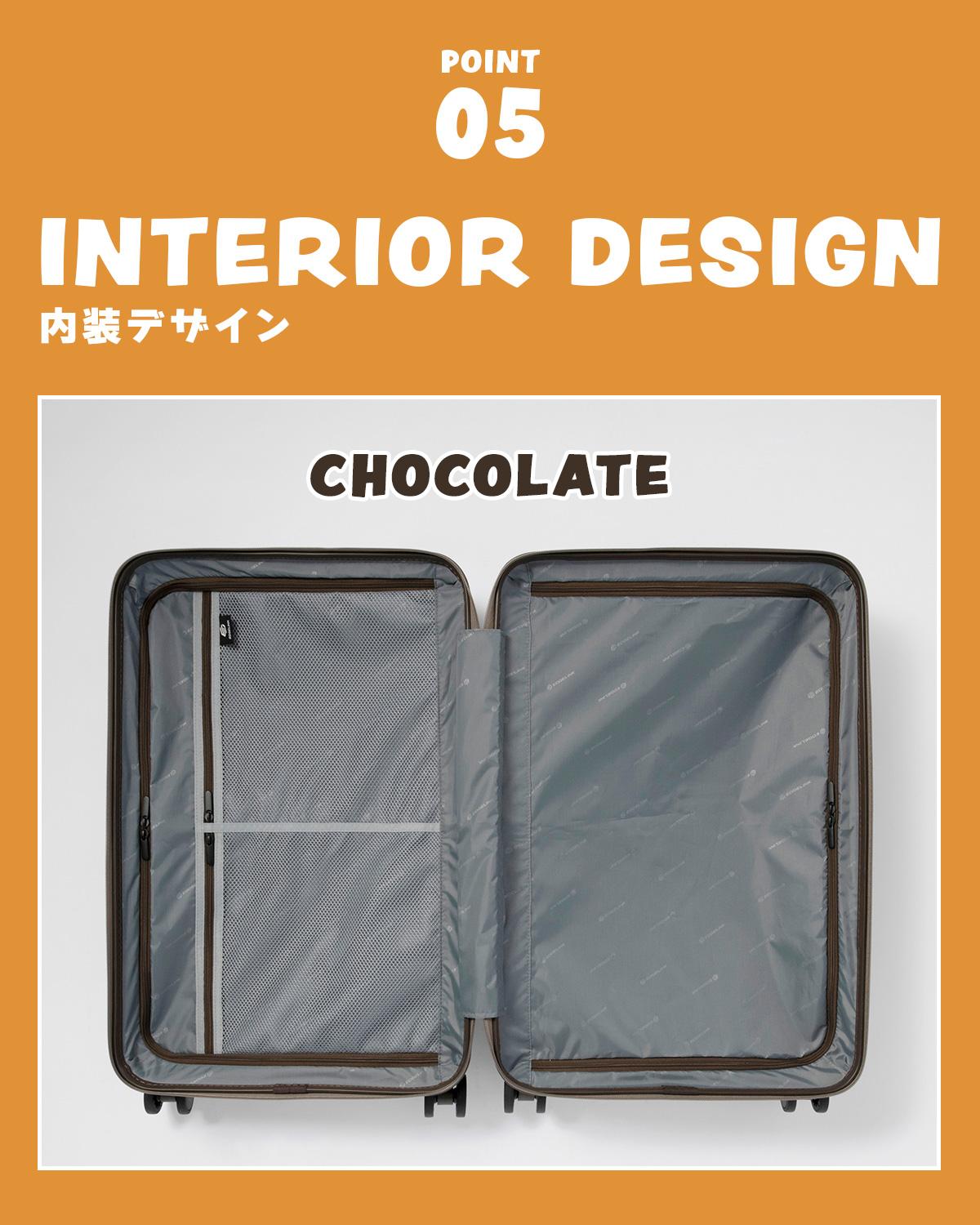 SPRING SALE]エッジリンク スーツケース Mサイズ 64L フロントオープン