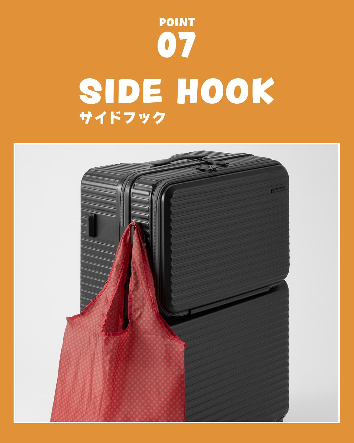 SPRING SALE]エッジリンク スーツケース Mサイズ 64L フロントオープン