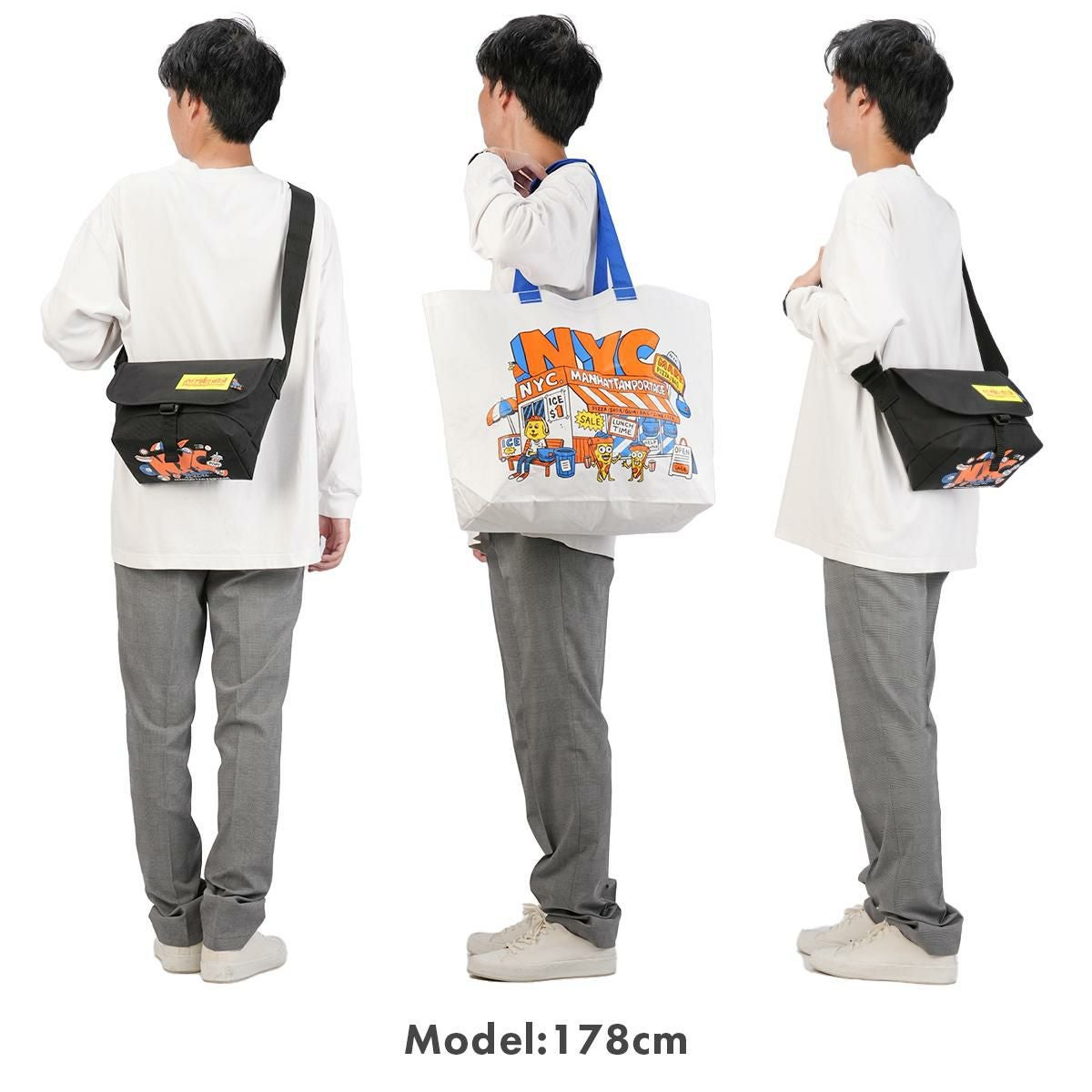 マンハッタンポーテージ NYC プリント メッセンジャーバッグ Manhattan Portage NYC Print mp1605jrbpdlvltmp