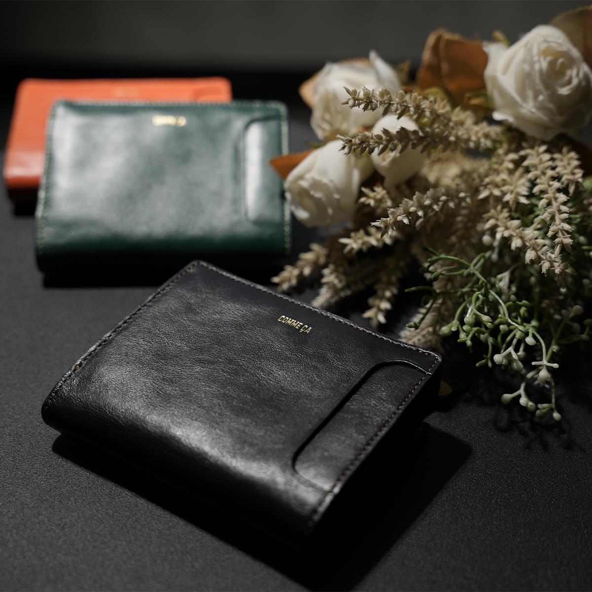コムサ 二つ折り財布 ミニ財布 コンパクトウォレット レジェ COMME CA