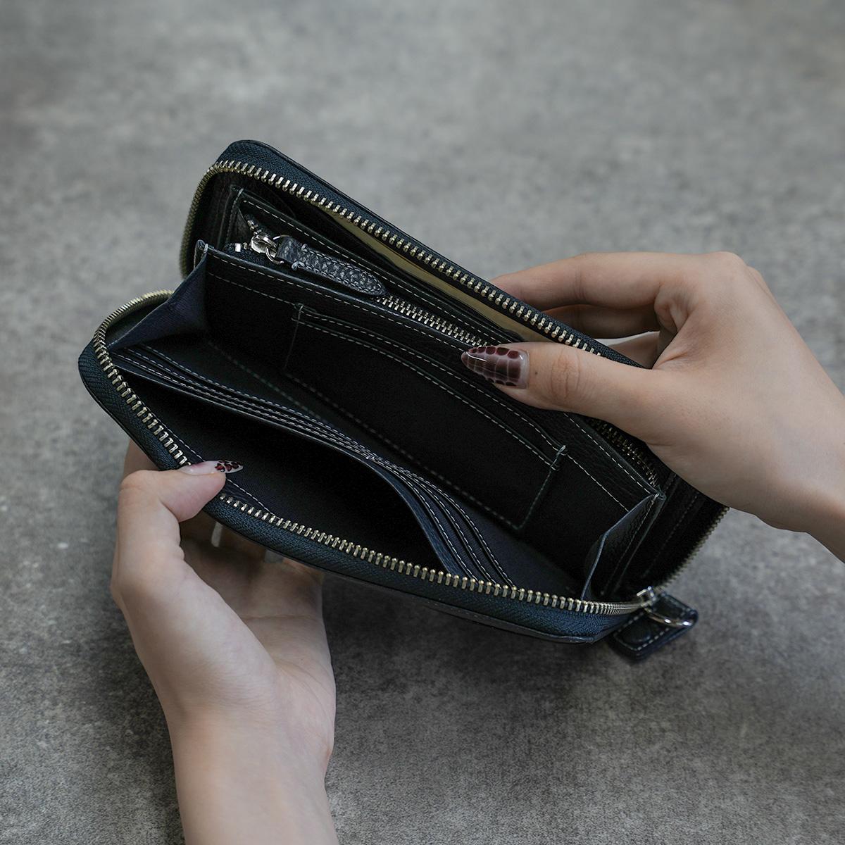 コムサ 長財布 ラウンドファスナー ロングウォレット ボンシック COMME