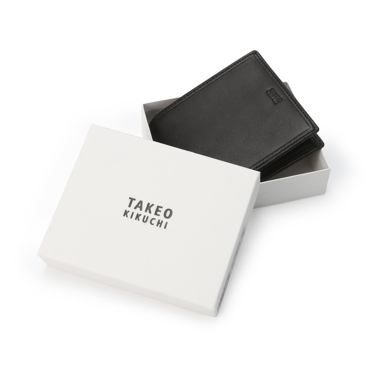 タケオキクチ クロードII 二つ折り財布 メンズ ブランド レザー 本革