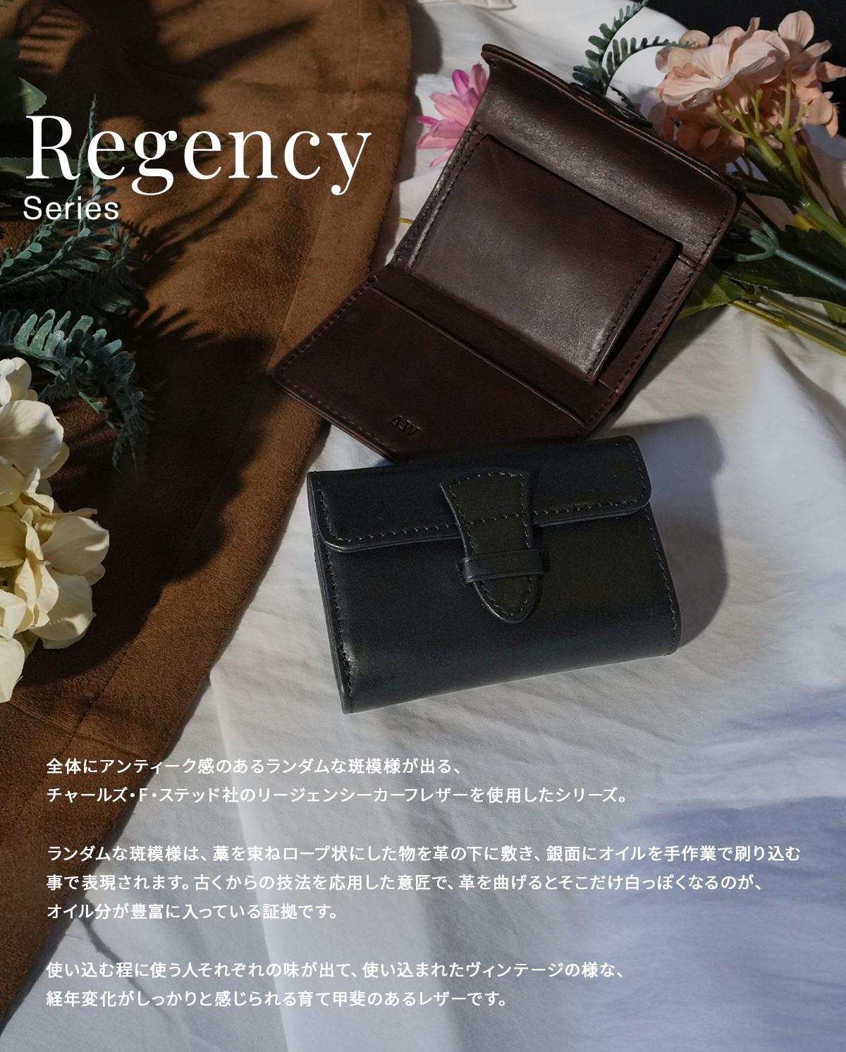 A_W アウ 三つ折り財布 ミニ財布 コンパクトウォレット アウ
