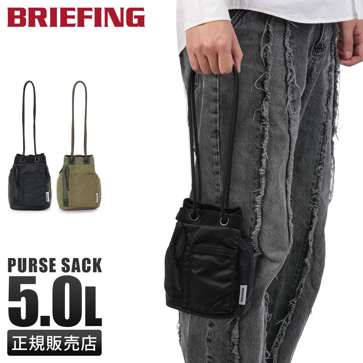 美品✨BRIEFING ブリーフィング 巾着ショルダーバッグ グレー ブリーフィング フィム ショルダーバッグ 巾着型 5.0L BRIEFING FIME