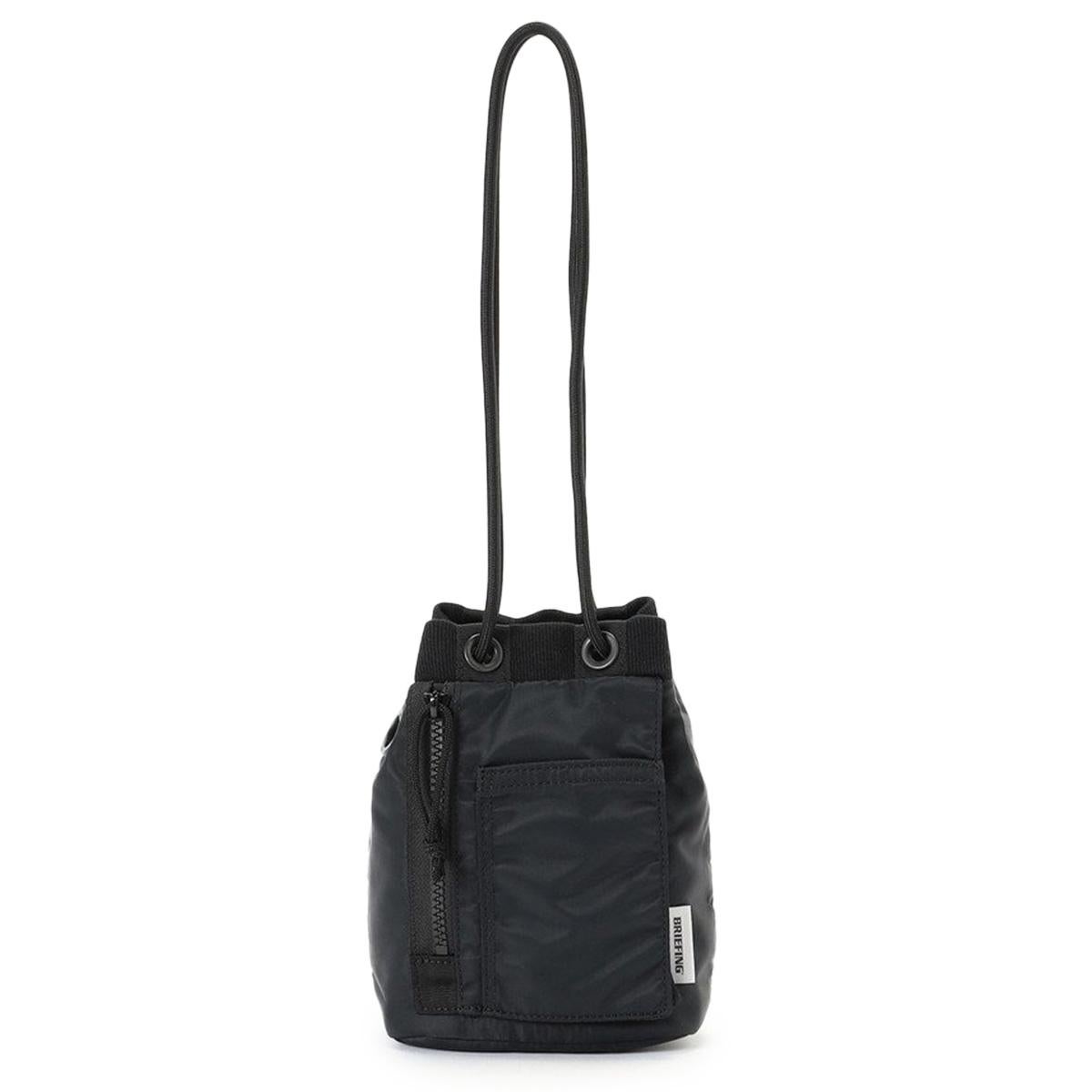 BRIEFING PURSE SACK 巾着　ブラック　最終値下げ ブリーフィング フィム ショルダーバッグ 巾着型 5.0L BRIEFING FIME
