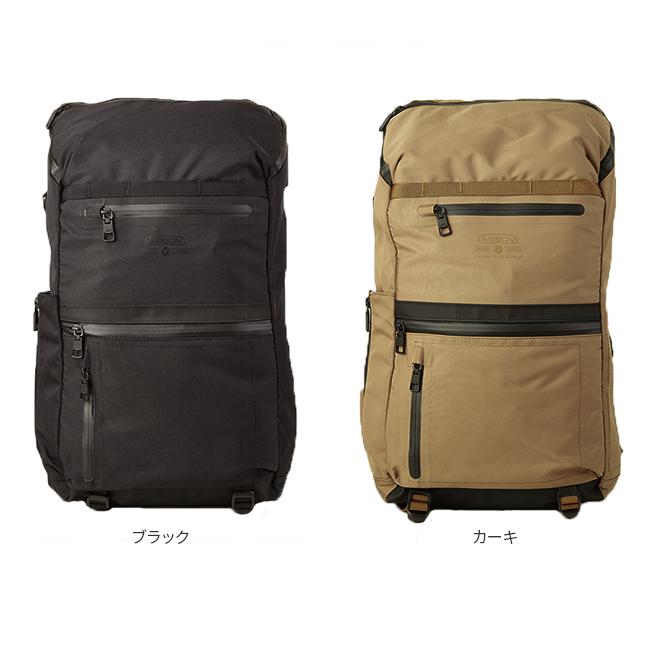 アッソブ ウォータープルーフ コーデュラ リュック バックパック 34L