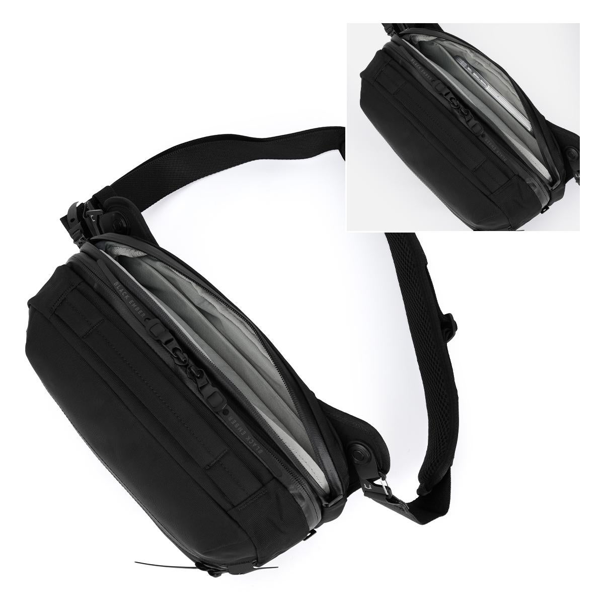 BLACK EMBER ボディバック Kompak ボディバッグ ショルダーバッグ [BLACK EMBER / ブラック