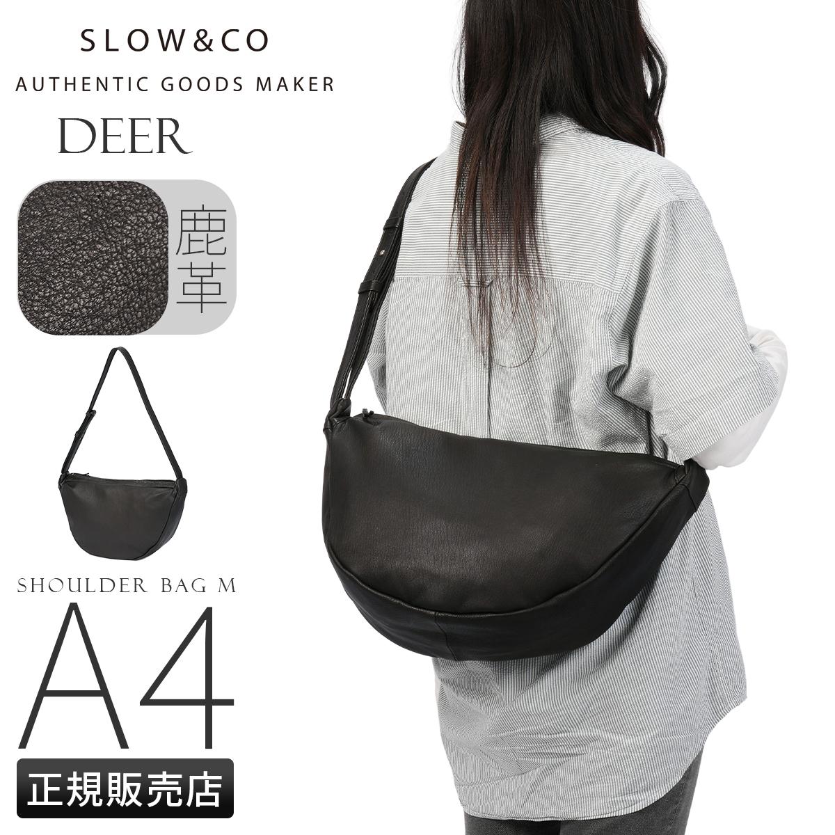 スロウ ディア ショルダーバッグ Mサイズ 鹿革 SLOW Deer 858S81R