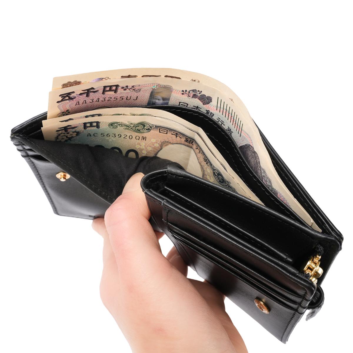 ゾンネ リスヴェロ ミドル財布 バケッタスムースレザー 化粧箱付き