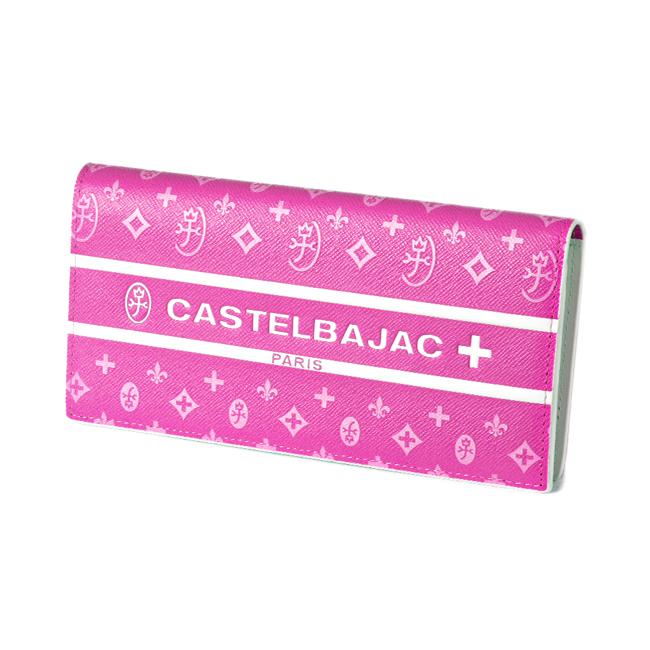 CASTELBAJAC カステルバジャック 牛革 長財布 多収納デザイン ピンク カステルバジャック ビジュー 長財布 CASTELBAJAC 097604 LINECPN