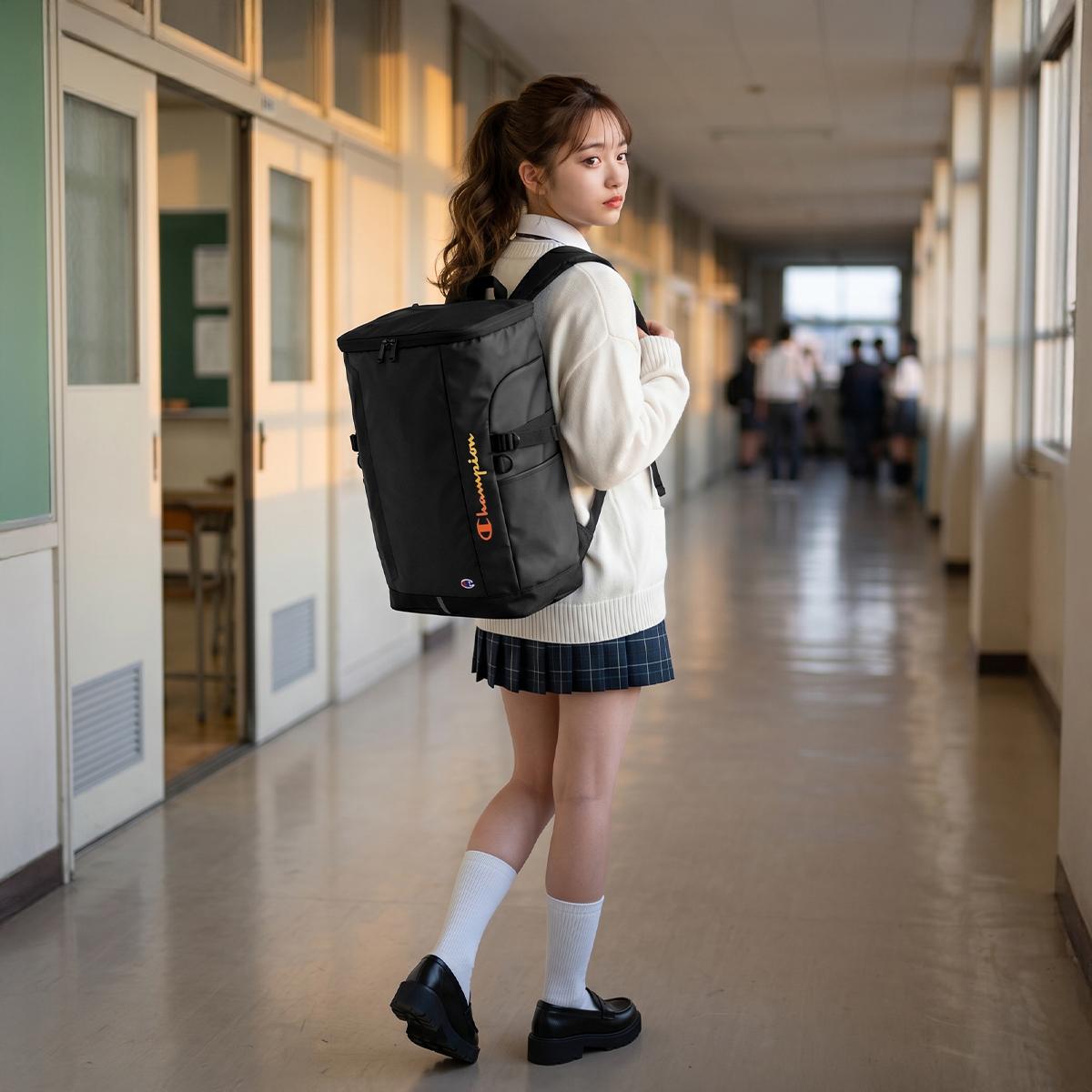 2026モデル】チャンピオン リュック 32L ボックス型 スクールバッグ A4