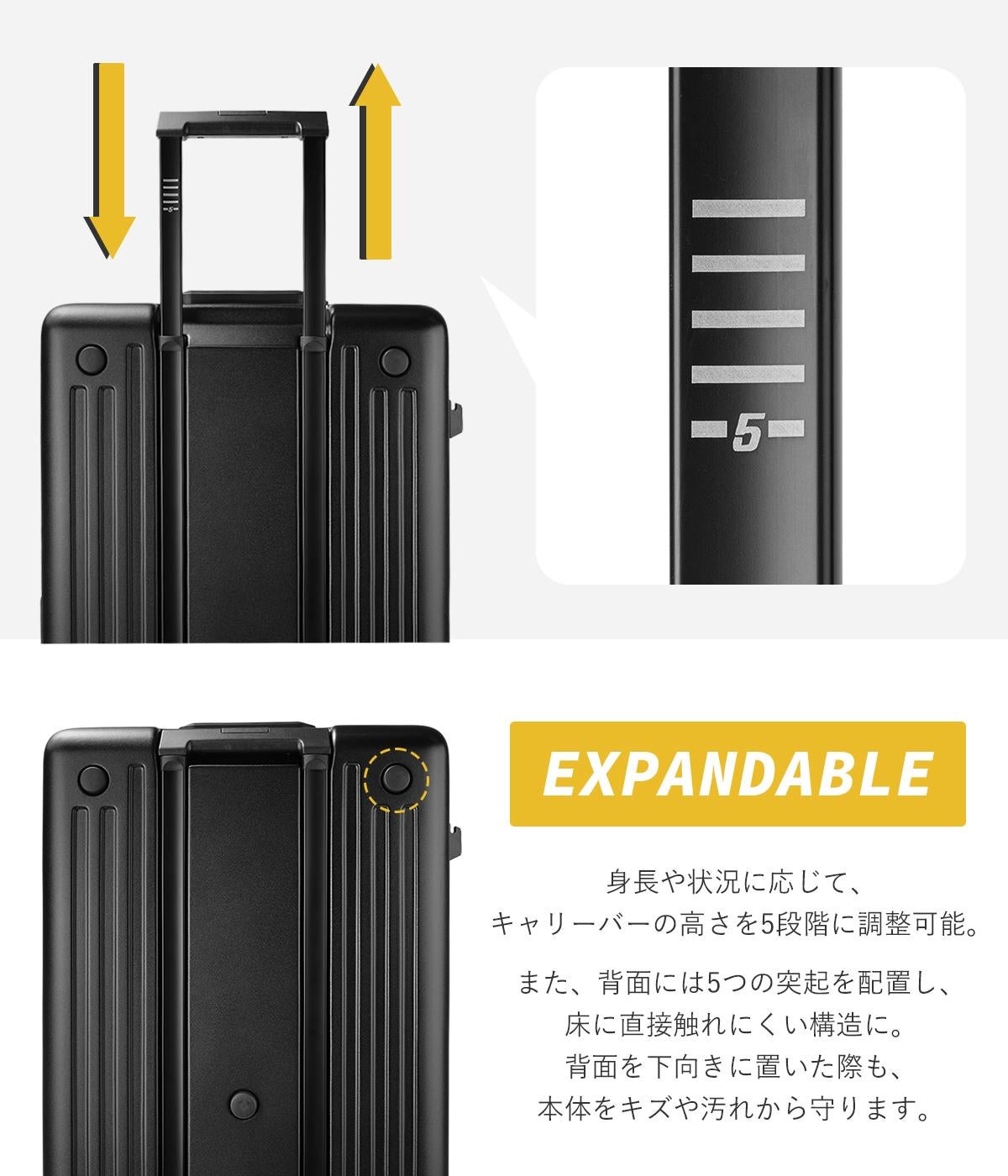 5LAKES＆MT スーツケース Lサイズ 91L 無料受託手荷物 フレームタイプ
