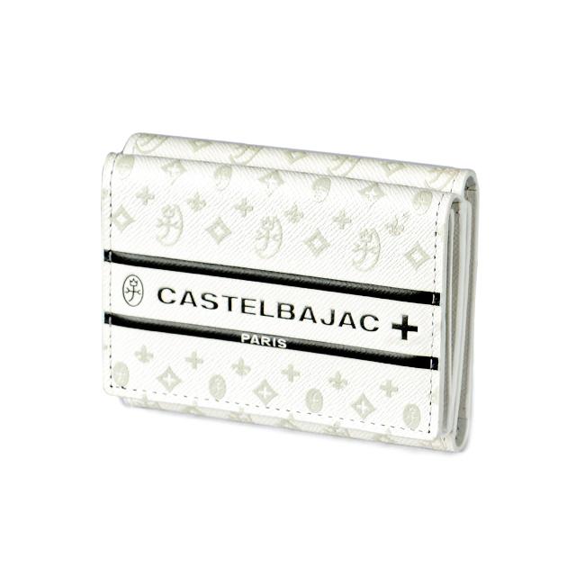 カステルバジャック ビジュー ミニ財布 三つ折り財布 ミニウォレット