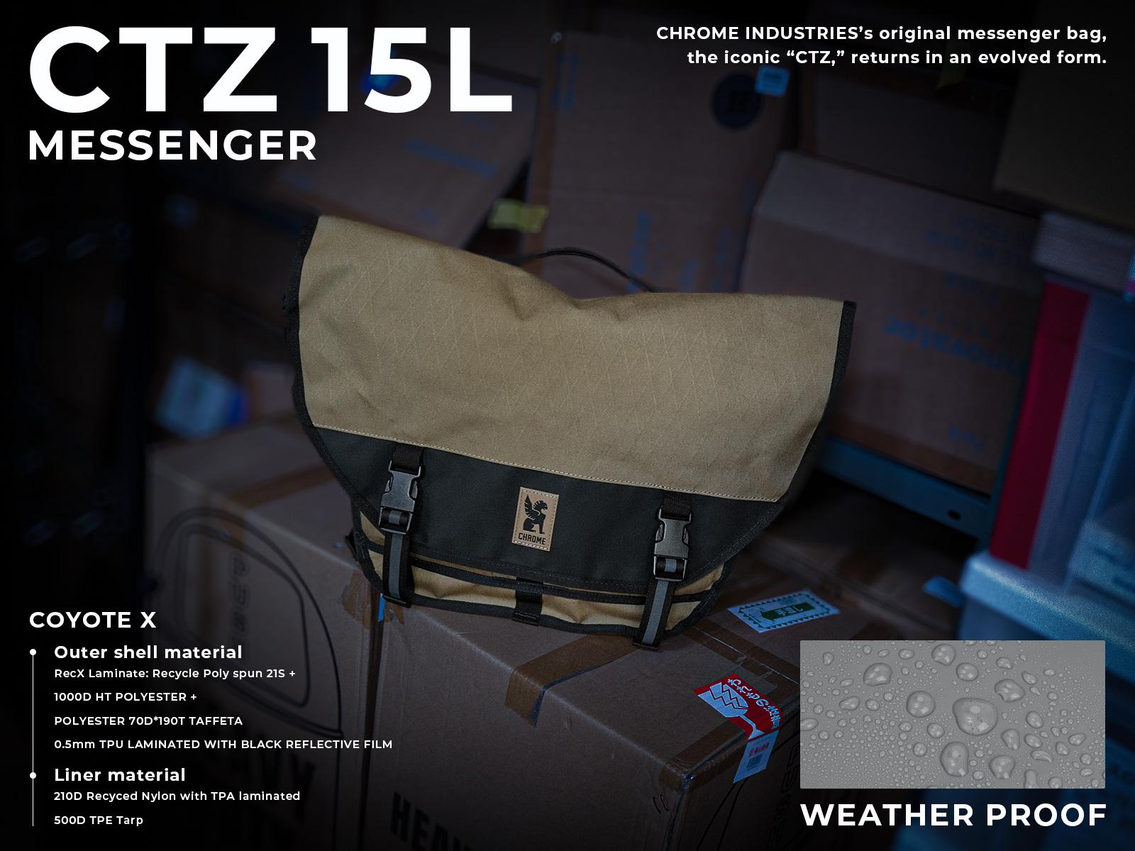 クローム インダストリーズ CTZ メッセンジャーバッグ 15L 耐水