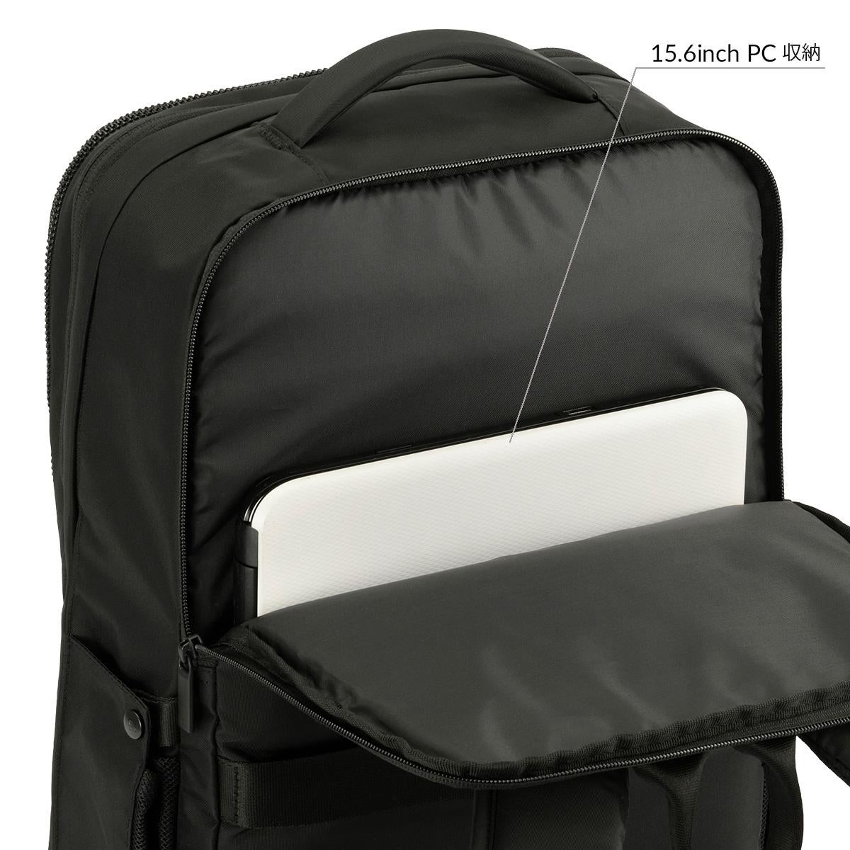 ジーンレーベル ネフィル ビジネスリュック B4 26L/32L 拡張 PC収納