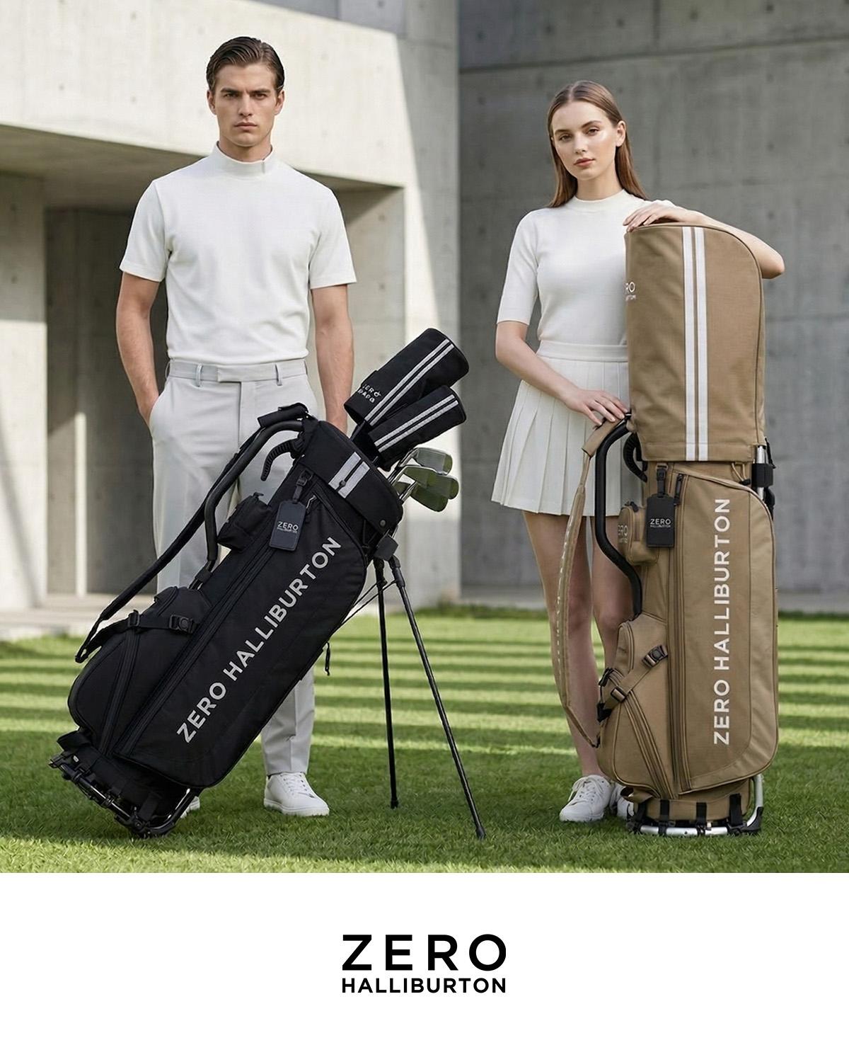 ゼロハリバートン ゴルフ キャディバッグ スタンド 9型 4分割 ZERO
