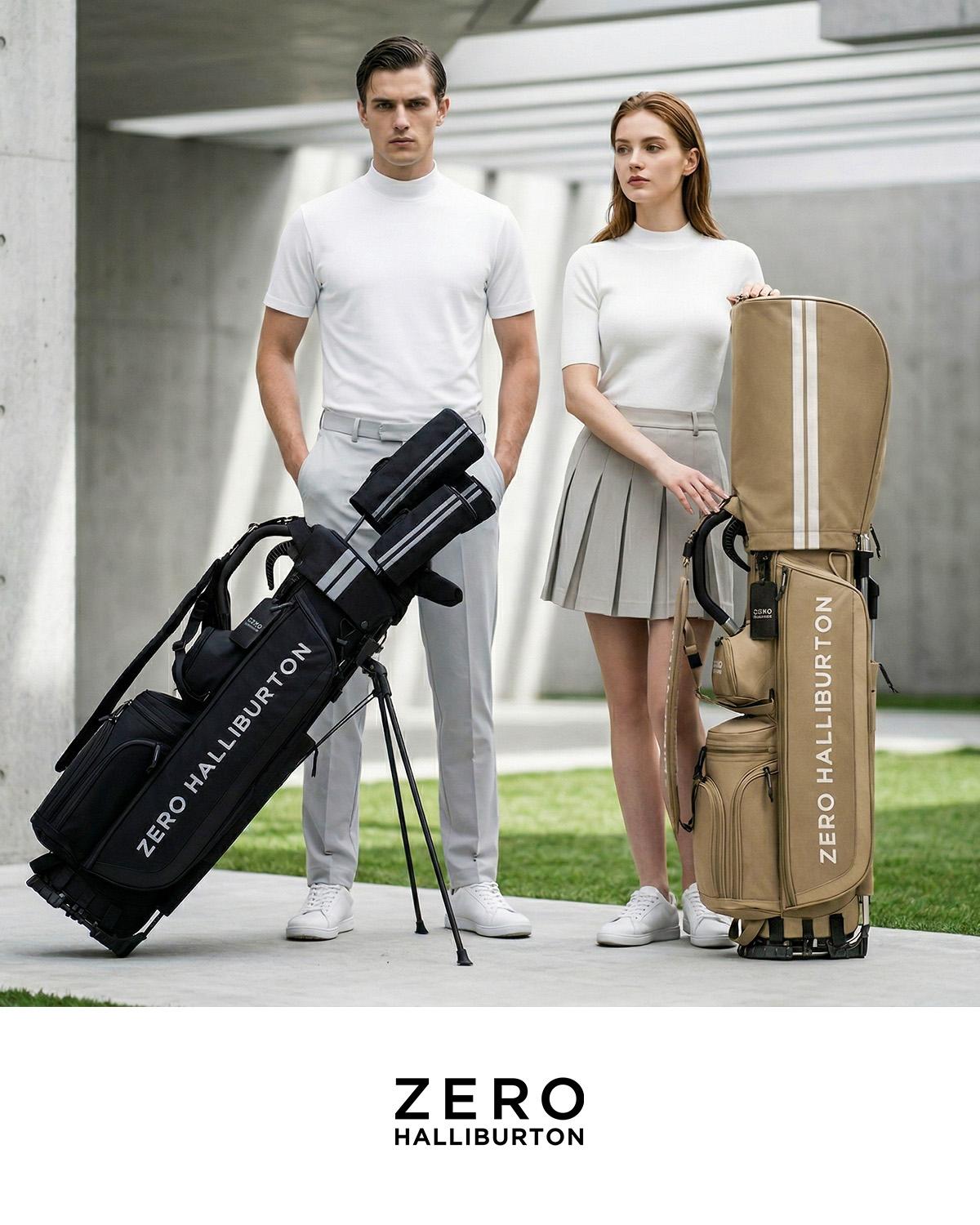 ゼロハリバートン ゴルフ キャディケース スタンド 8.5型 4分割 ZERO