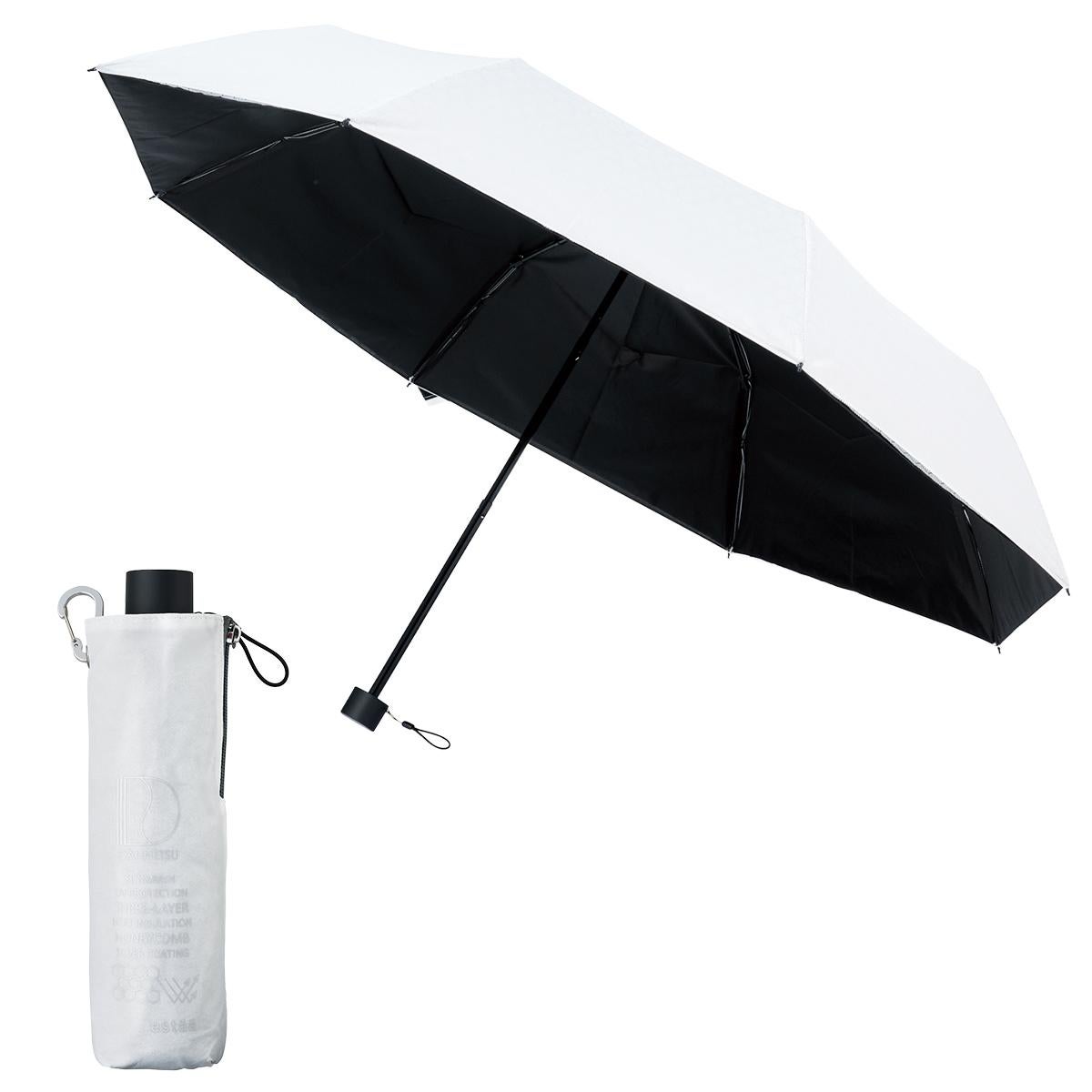 エスタ ダンネツパラソル 60cm 晴雨兼用 折りたたみ傘 遮熱 遮光 UV