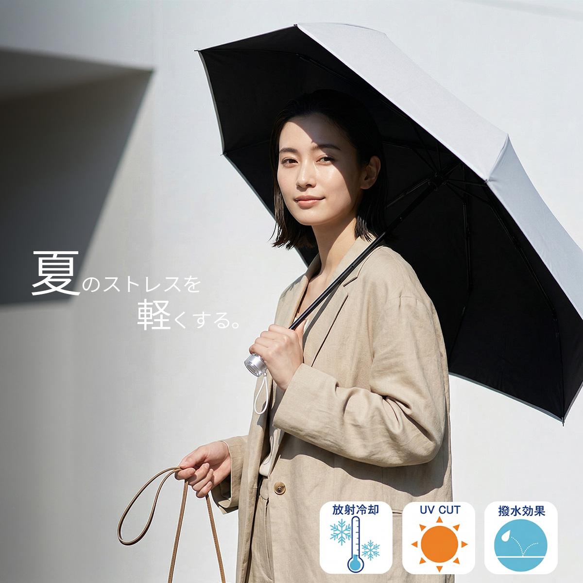 エスタ ラディクール 54cm 折りたたみ傘 晴雨兼用 日傘 遮熱 遮光 UV