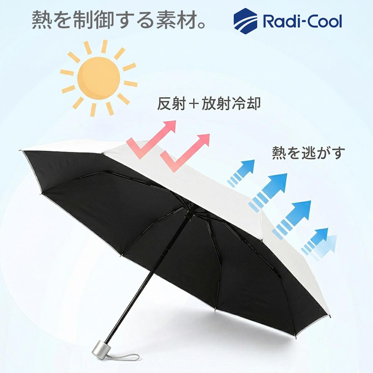エスタ ラディクール 60cm 折りたたみ傘 晴雨兼用 日傘 遮熱 遮光 UV