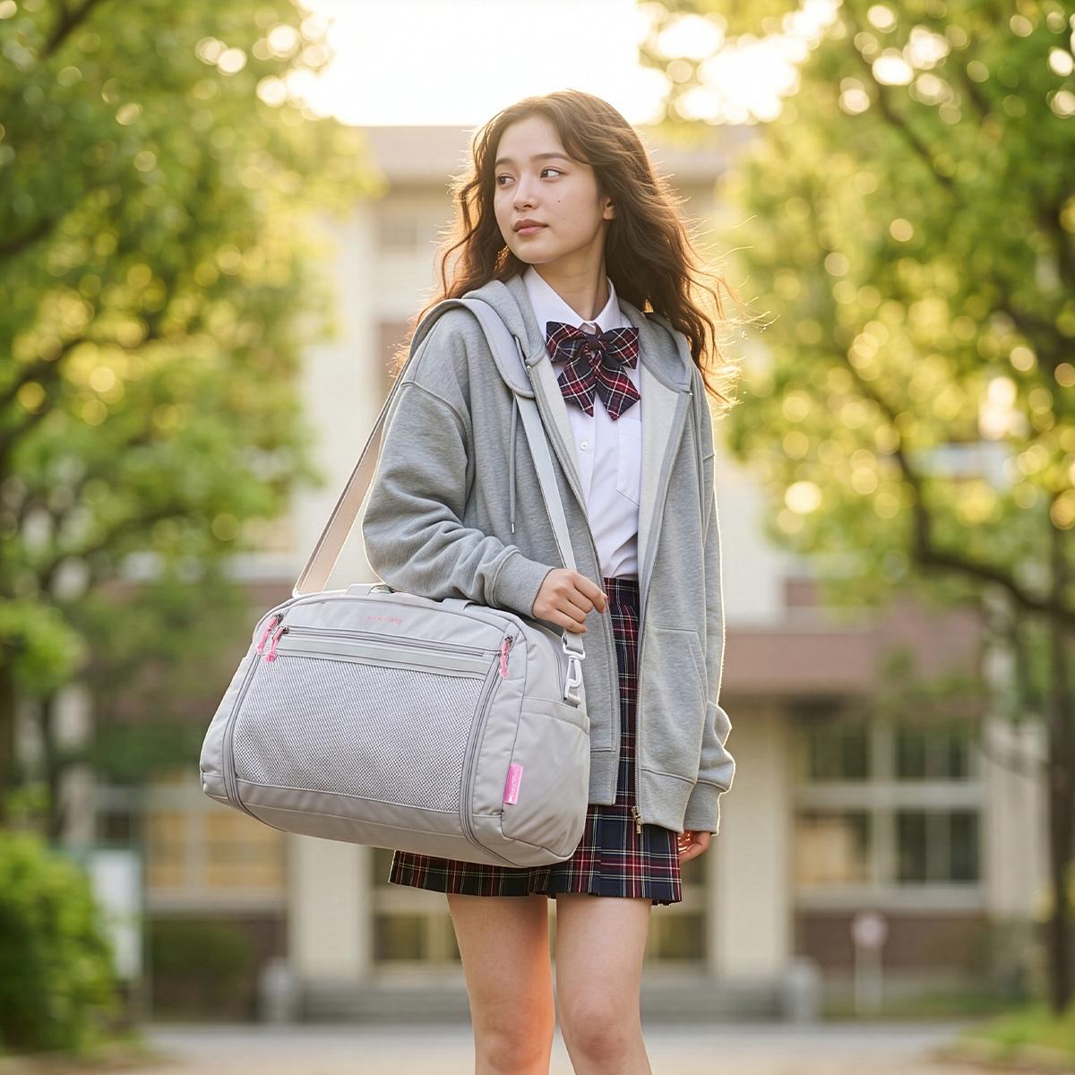 ナイスクラップ ボストンリュック ボストンバッグ 小学校 拡張 37L/42L