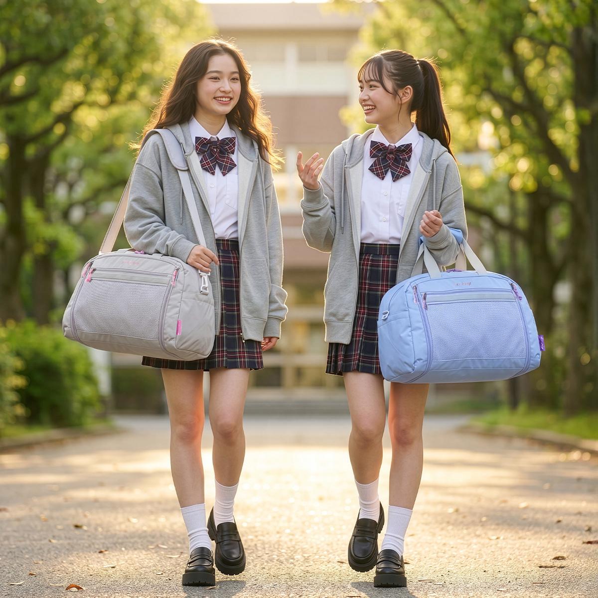 ナイスクラップ ボストンリュック ボストンバッグ 小学校 拡張 37L/42L