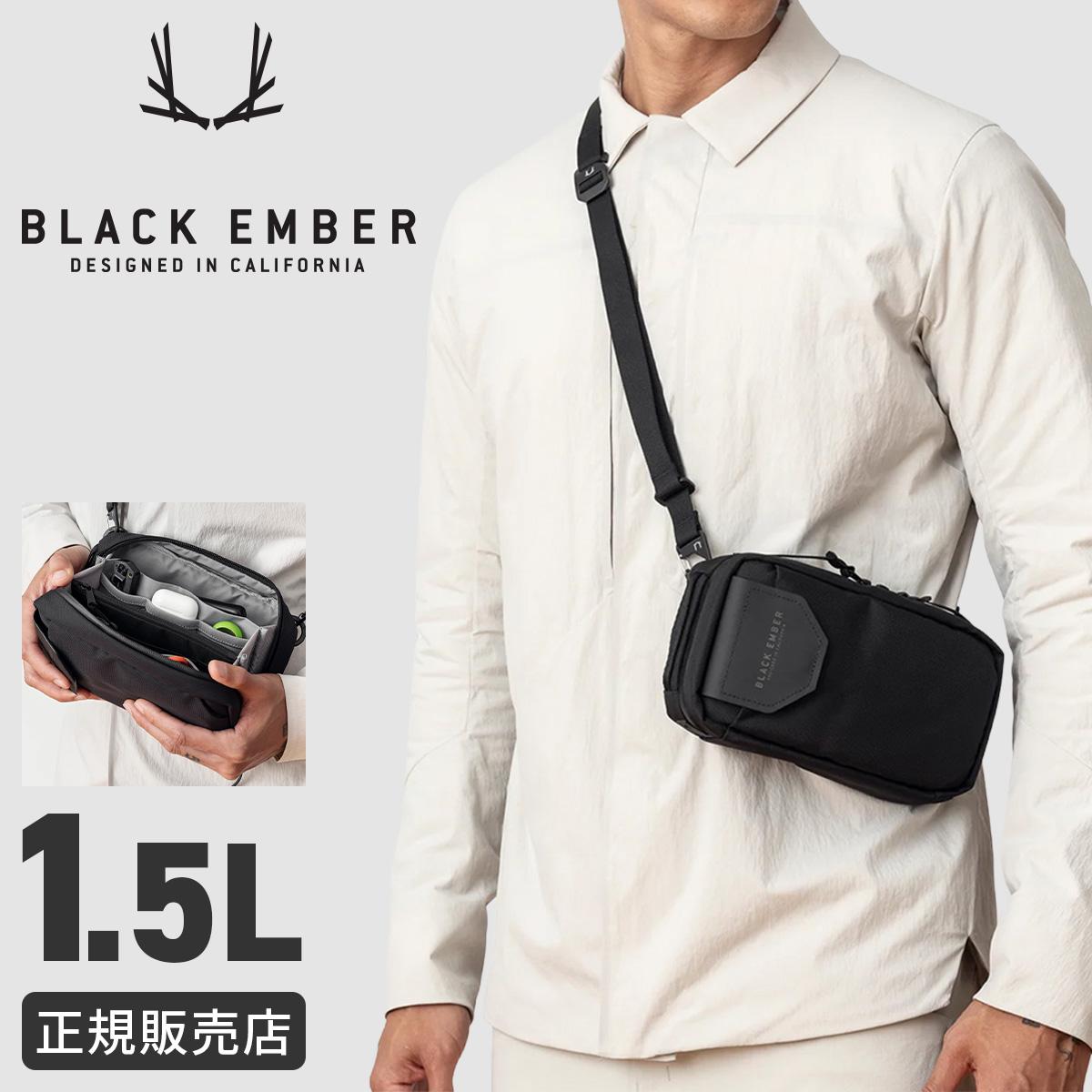 ブラックエンバー トートバッグ A4 20L 2WAY ショルダートート BLACK