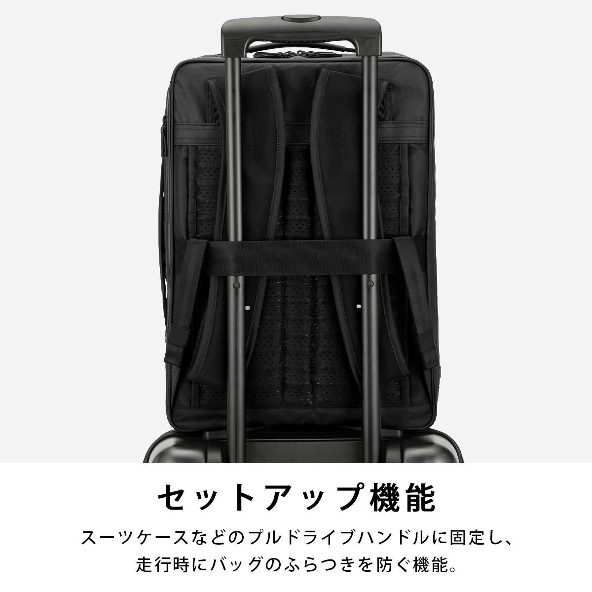 エース ジーンレーベル ビジネスリュック メンズ撥水 2気室 PC収納 A4