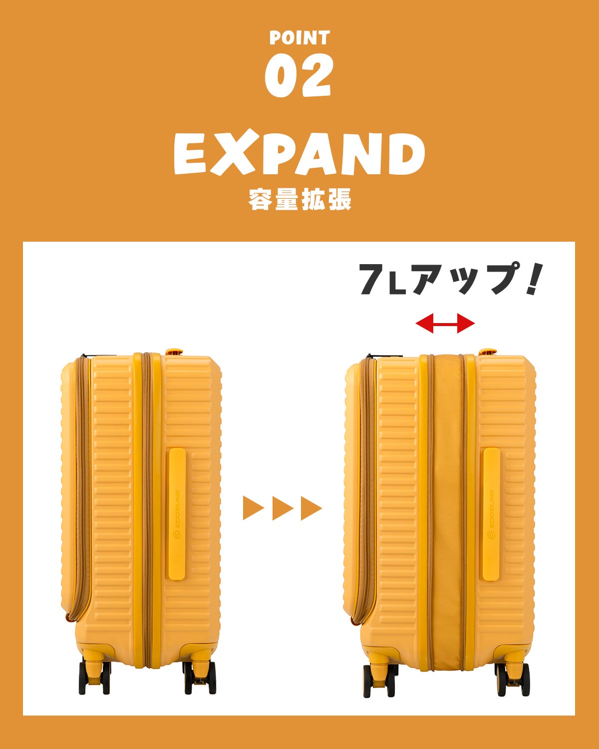 エース エッジリンク クルーズボックス スーツケース 機内持ち込み 32L