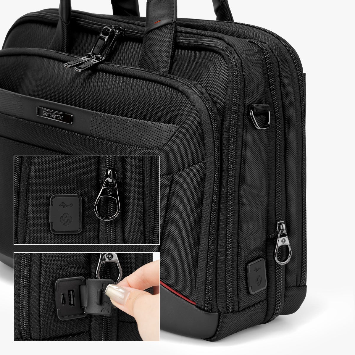 極美品 サムソナイト Trade-Pro M トレードプロ ブリーフケース 二層 サムソナイト プロデラックス6 ブリーフケース 16L 23L 拡張機能
