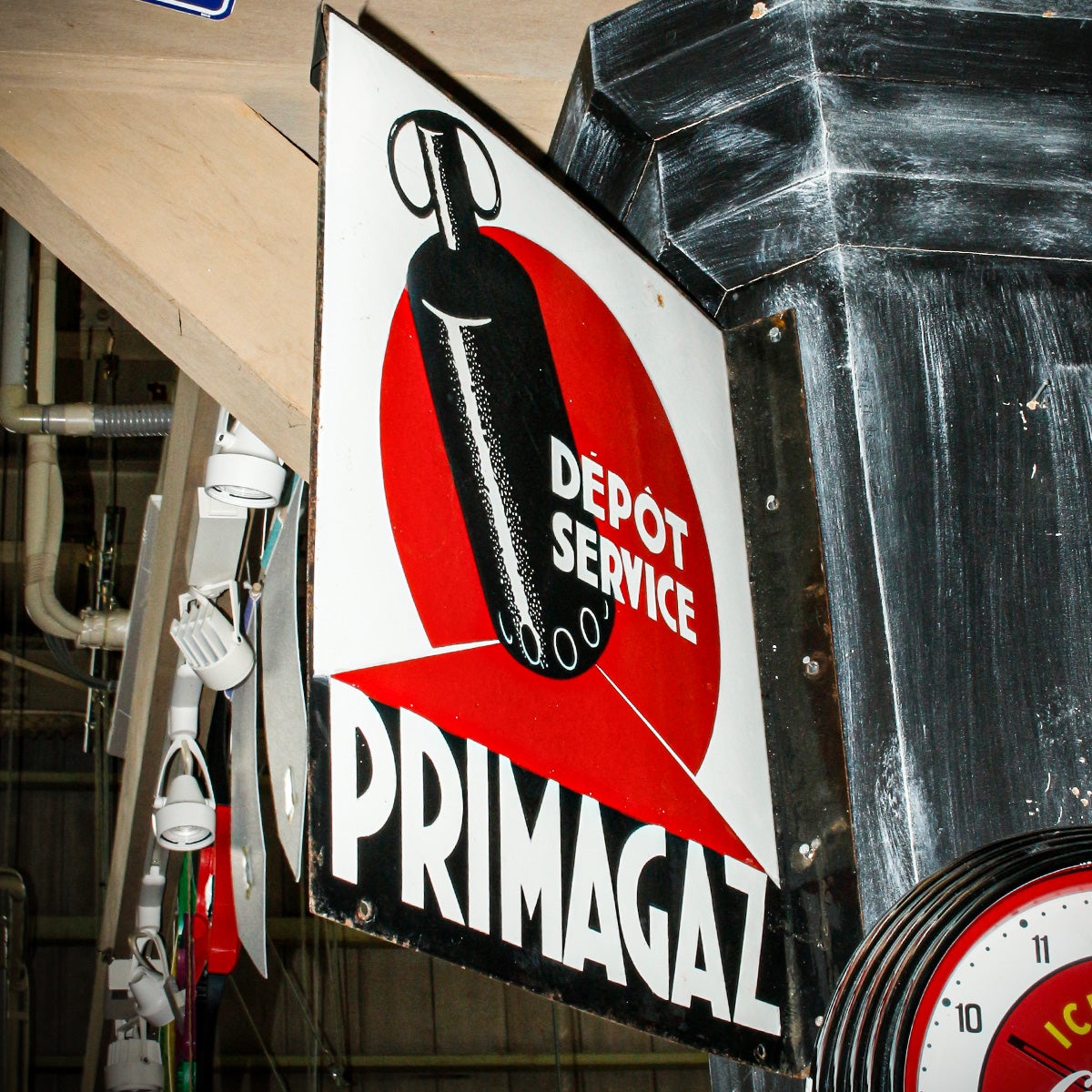 PRIMAGAZ DEPOT SERVICE フレンチ ヴィンテージ ホーローサイン RVA