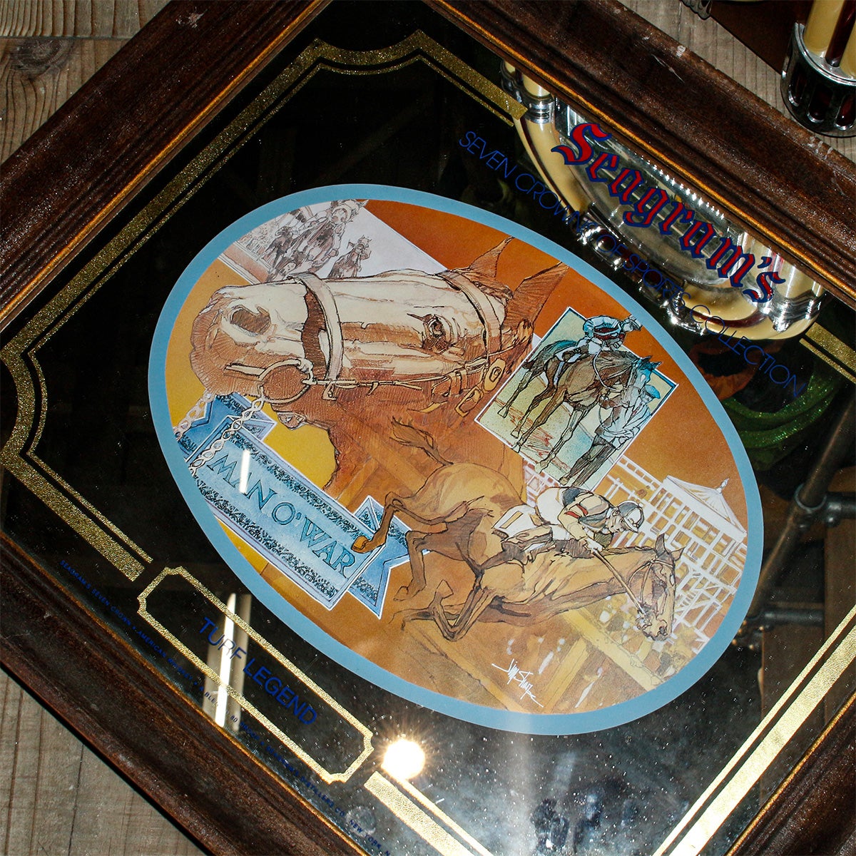 Seagrams パブミラー Seven Crowns of Sports Collection Turf Legend